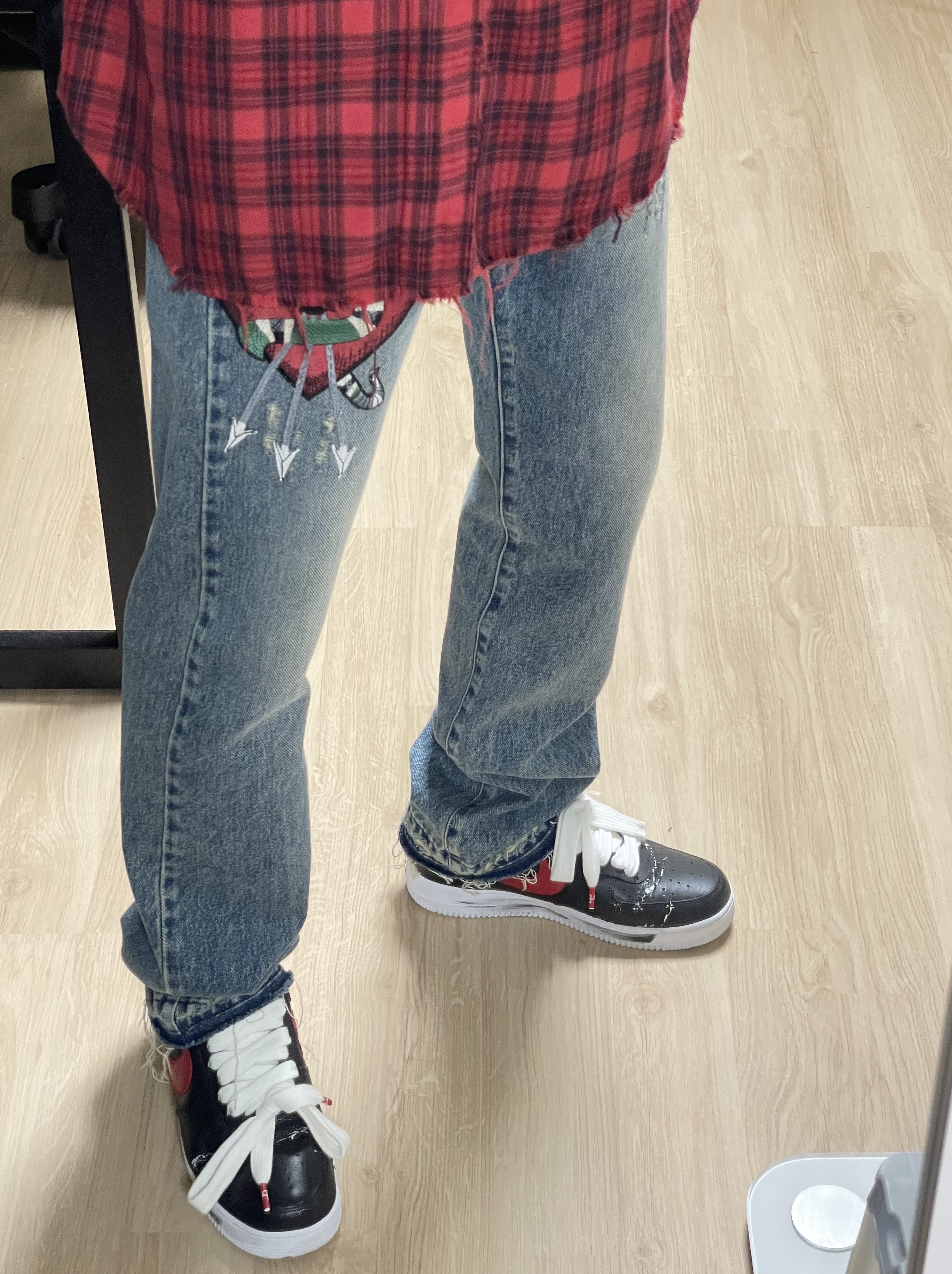 Nike x Peaceminusone Air Force 1 Low Para-Noise 착용 스타일 - 3