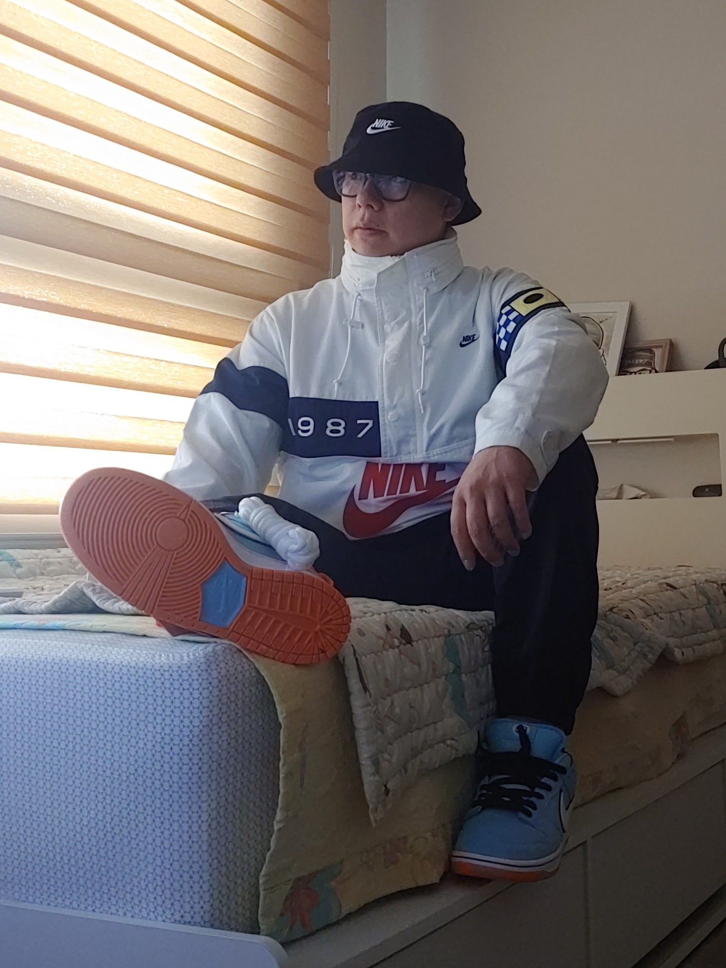 Nike SB Dunk Low Pro Blue Chill 착용 스타일