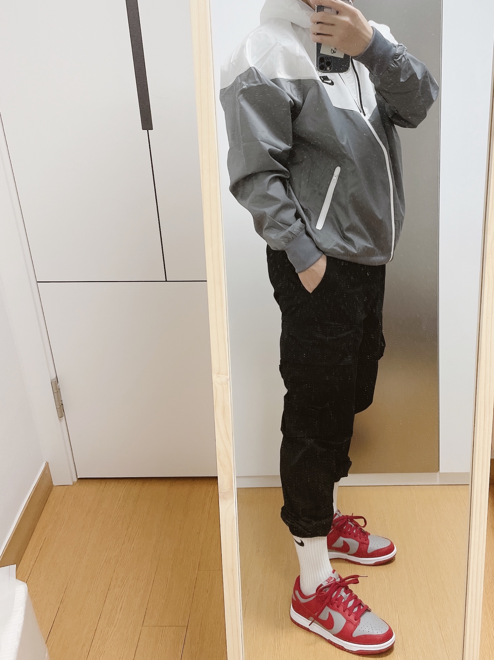 Nike Dunk Low Retro Medium Grey 착용 스타일