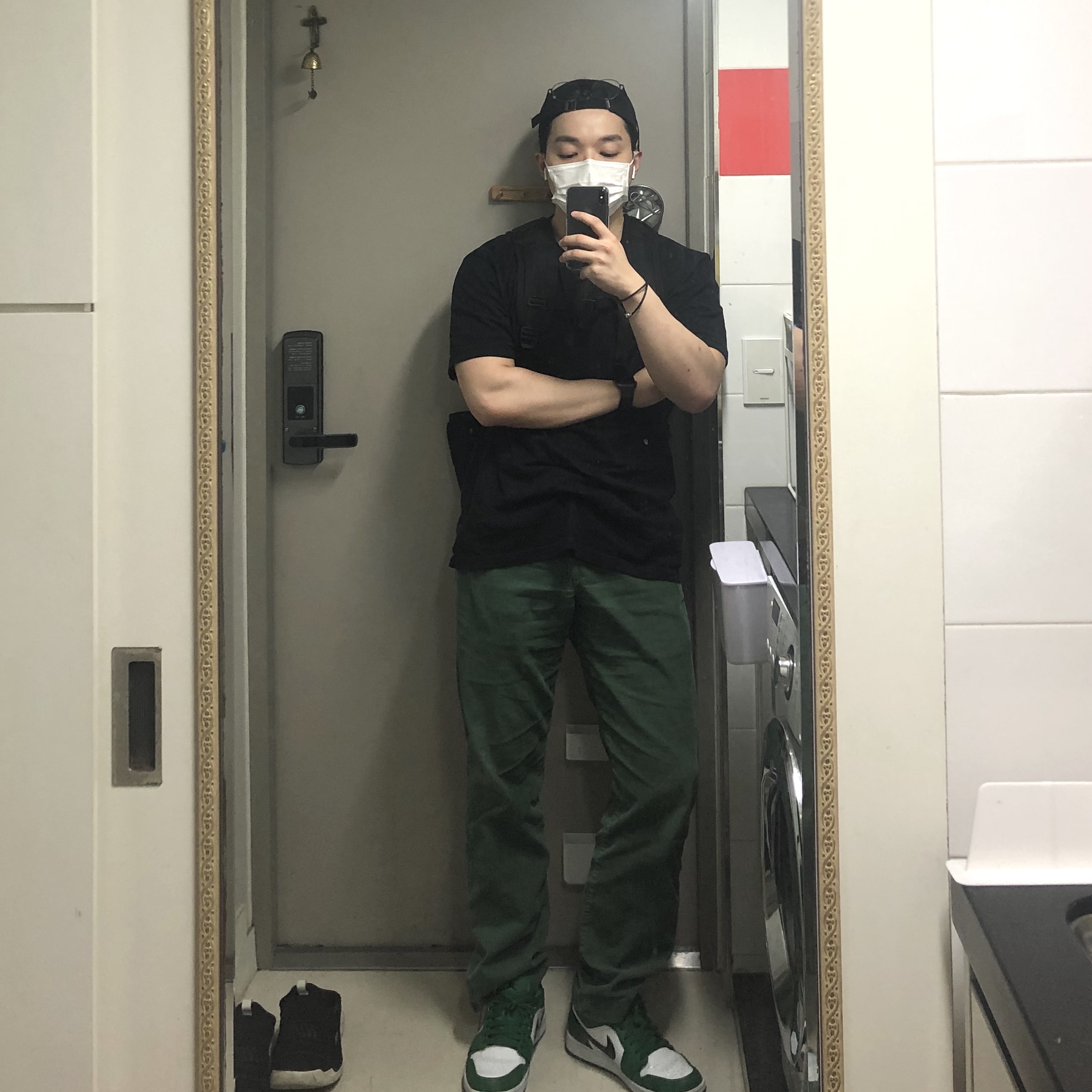Jordan 1 Low Pine Green 착용 스타일