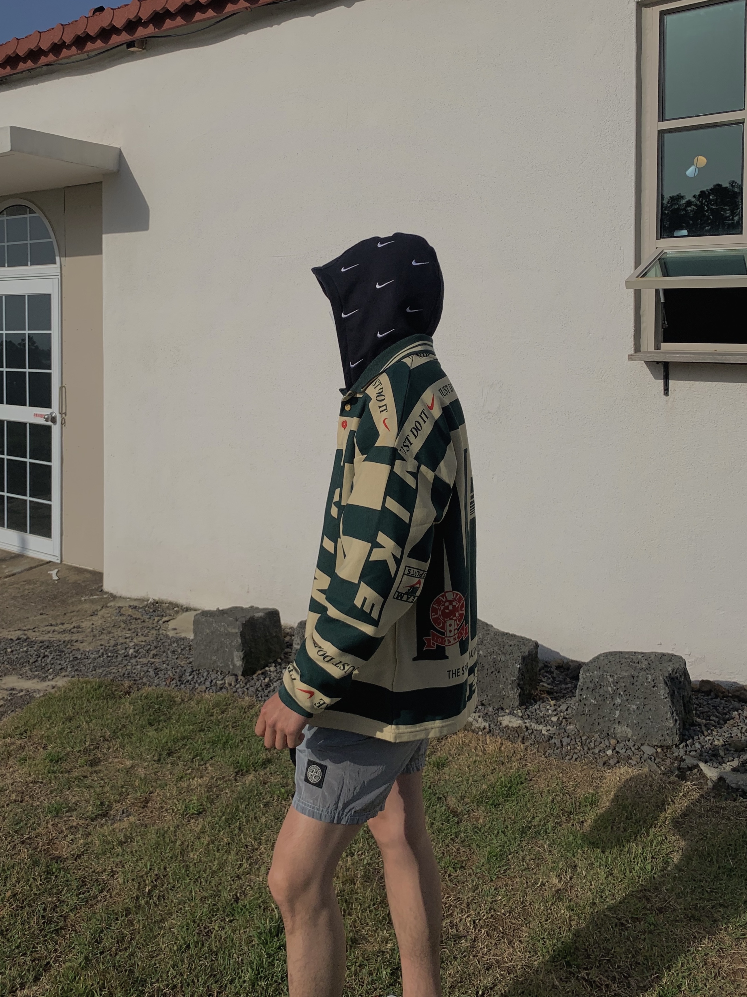 Nike x Cactus Plant Flea Market Long Sleeve Polo Natural - US/EU 착용 스타일 - 2