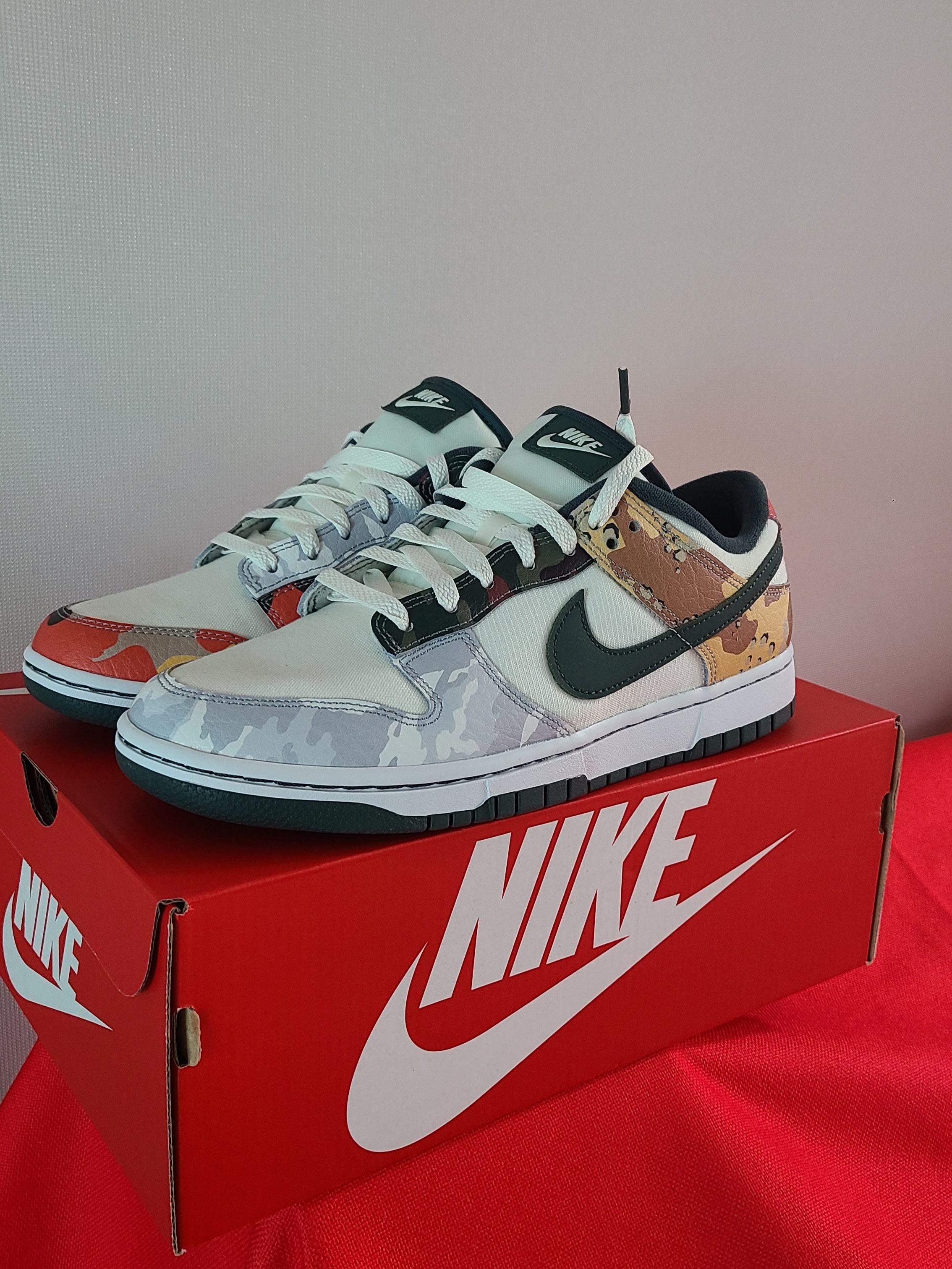 Nike Dunk Low SE Sail Multi Camo 착용 스타일 - 3
