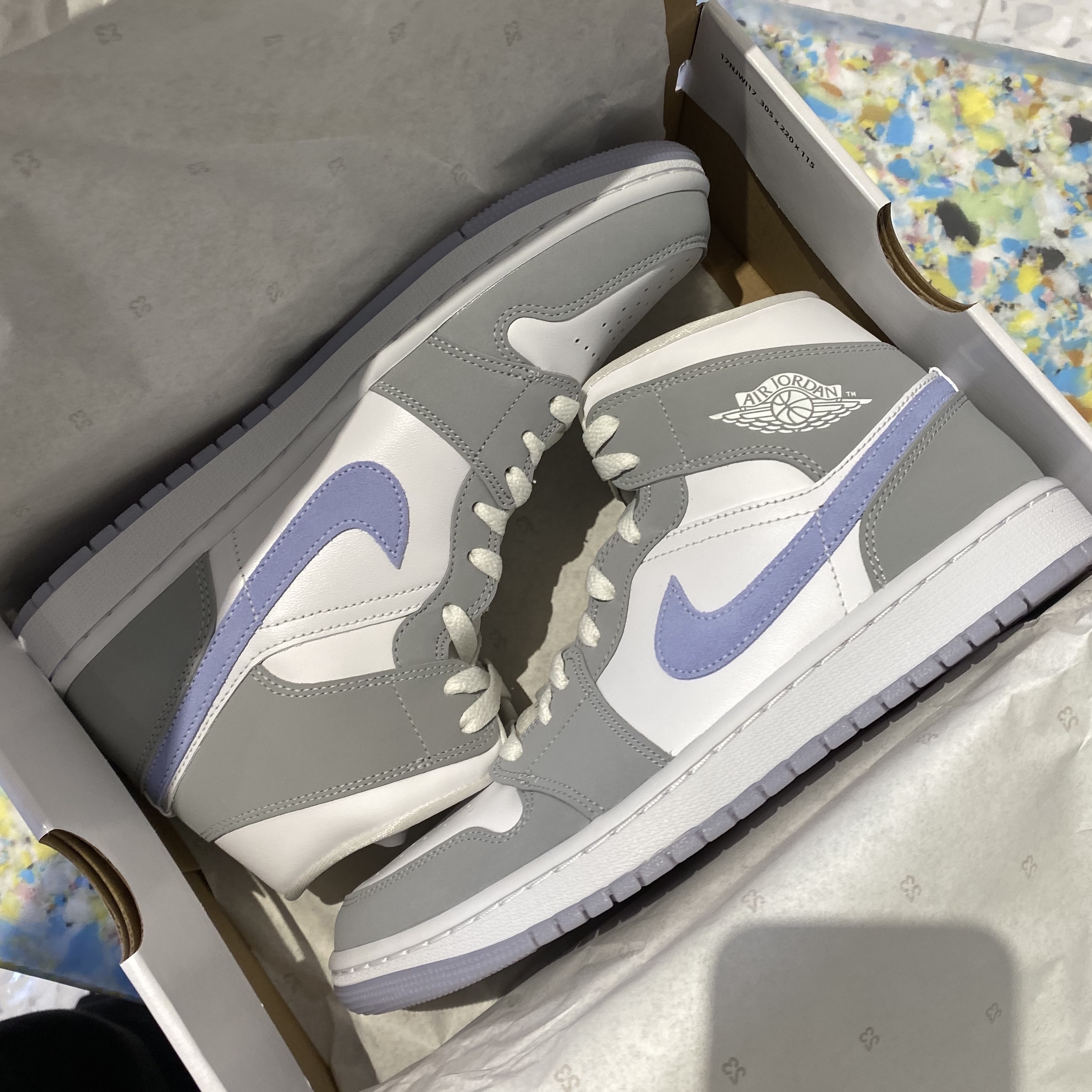 (W) Jordan 1 Mid Wolf Grey 착용 스타일