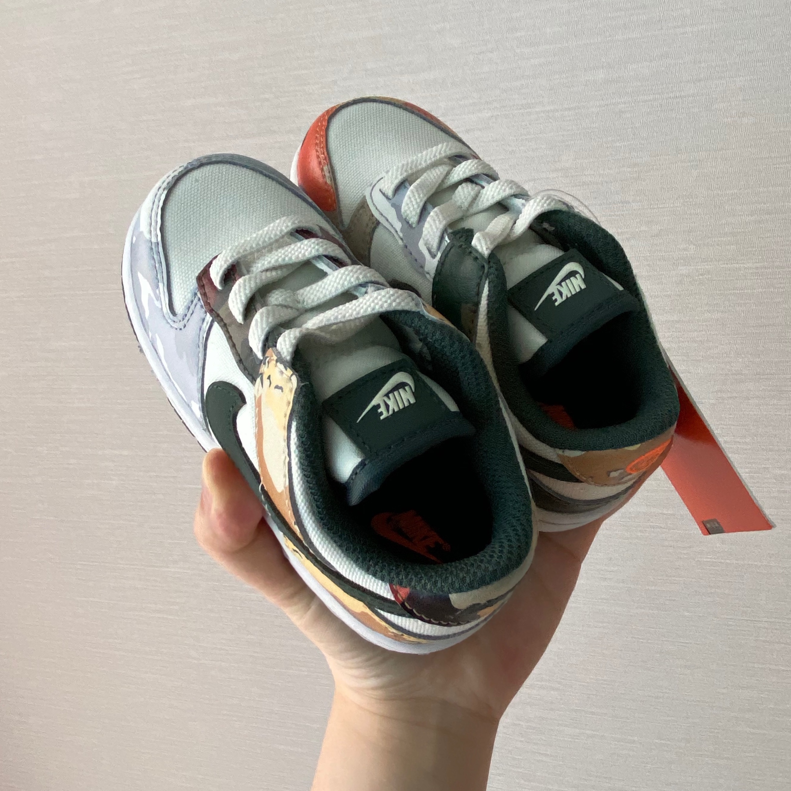 (TD) Nike Dunk Low SE Sail Multi Camo 착용 스타일