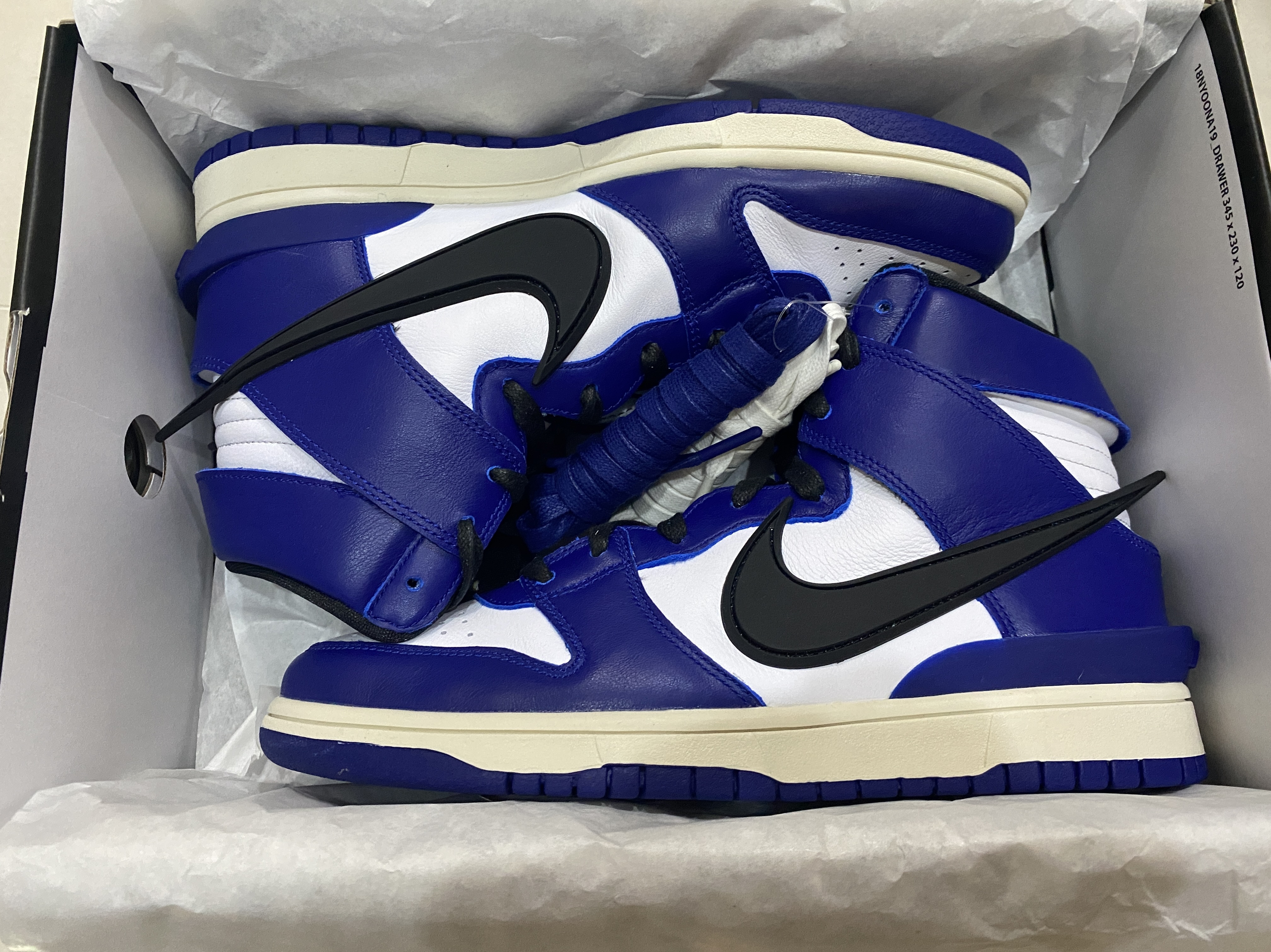 Nike x Ambush Dunk High Deep Royal Blue 착용 스타일