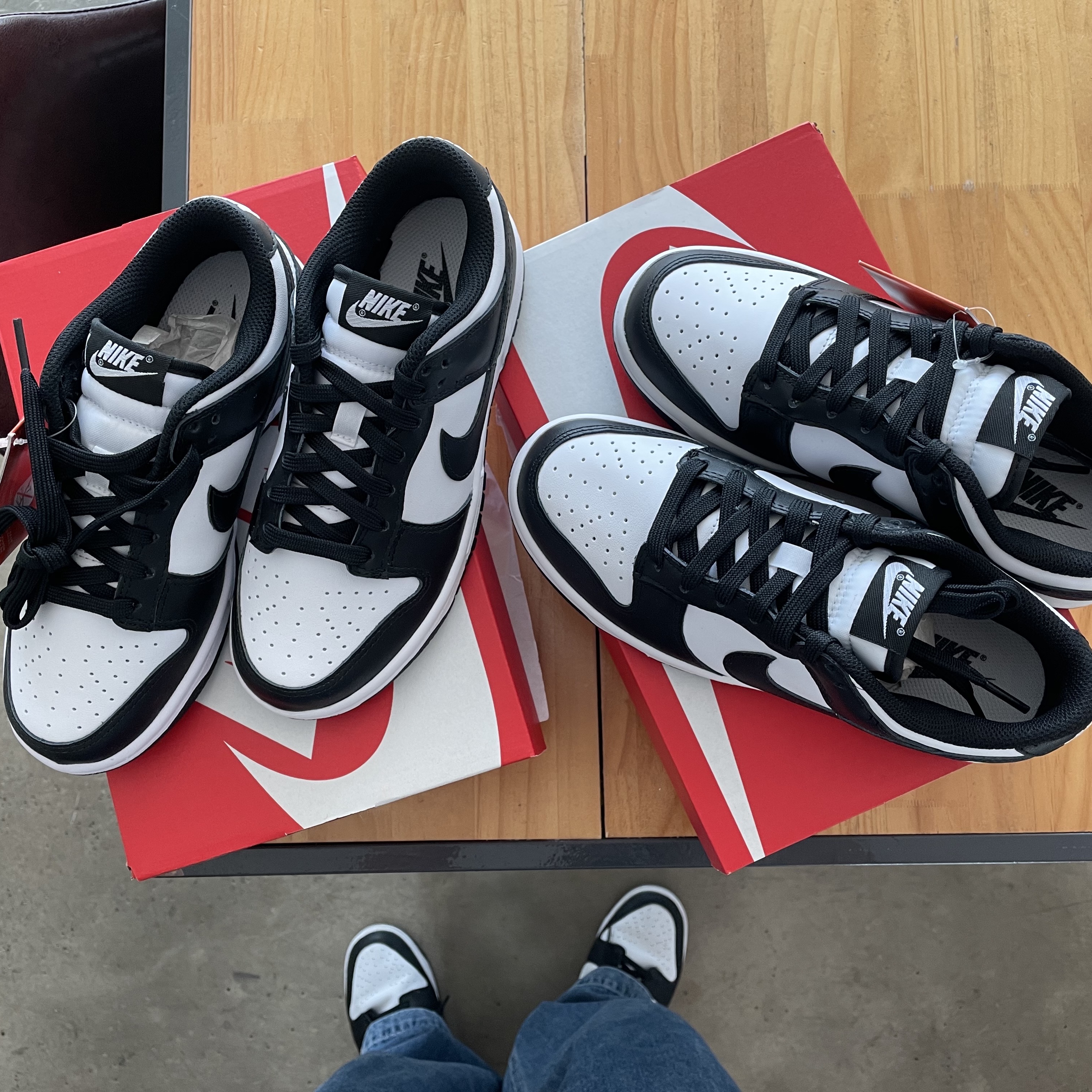 Nike Dunk Low Retro Black, (W) Nike Dunk Low Black 착용 스타일