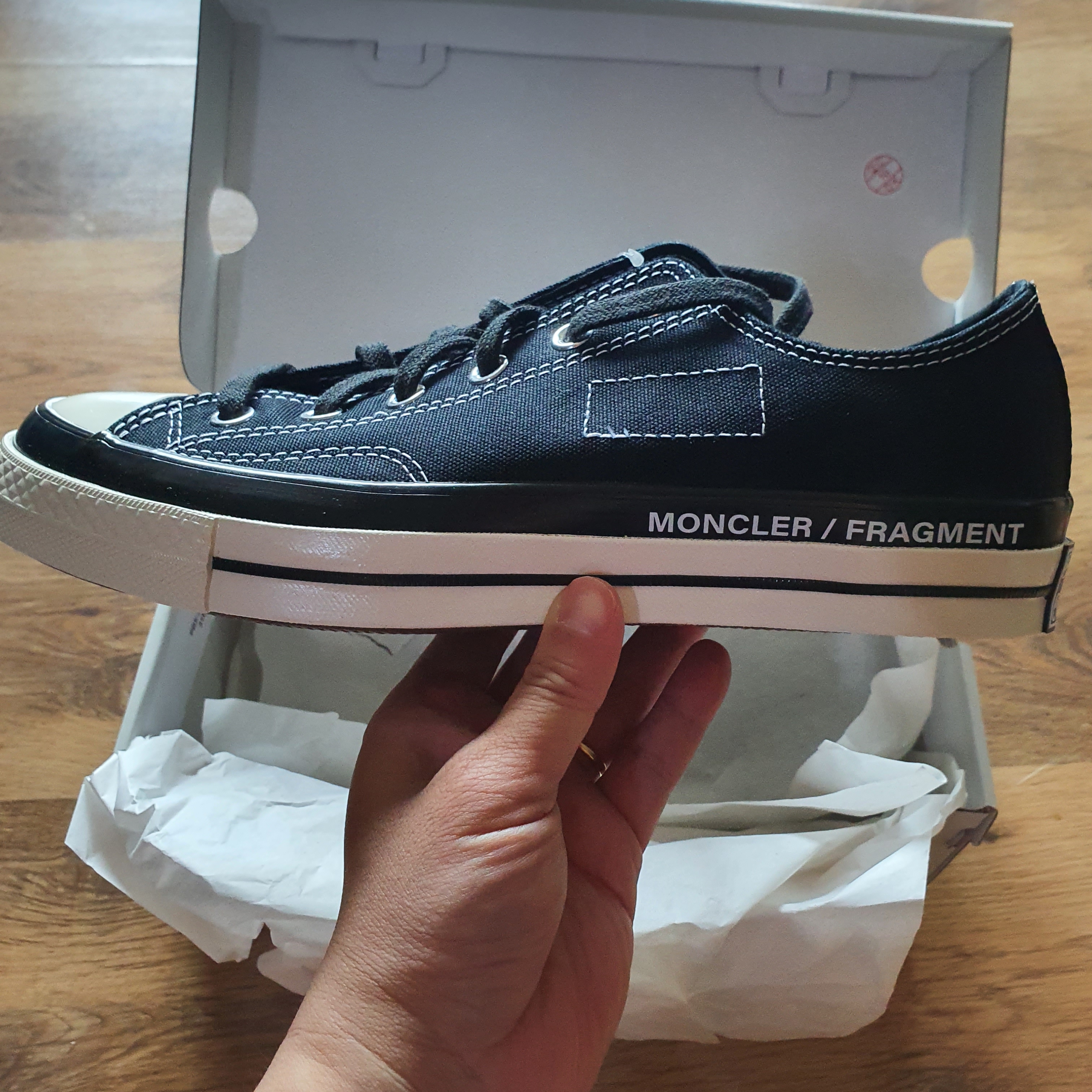 Converse x Moncler x Fragment Chuck 70 Ox Fraylor III Black 착용 스타일 - 1