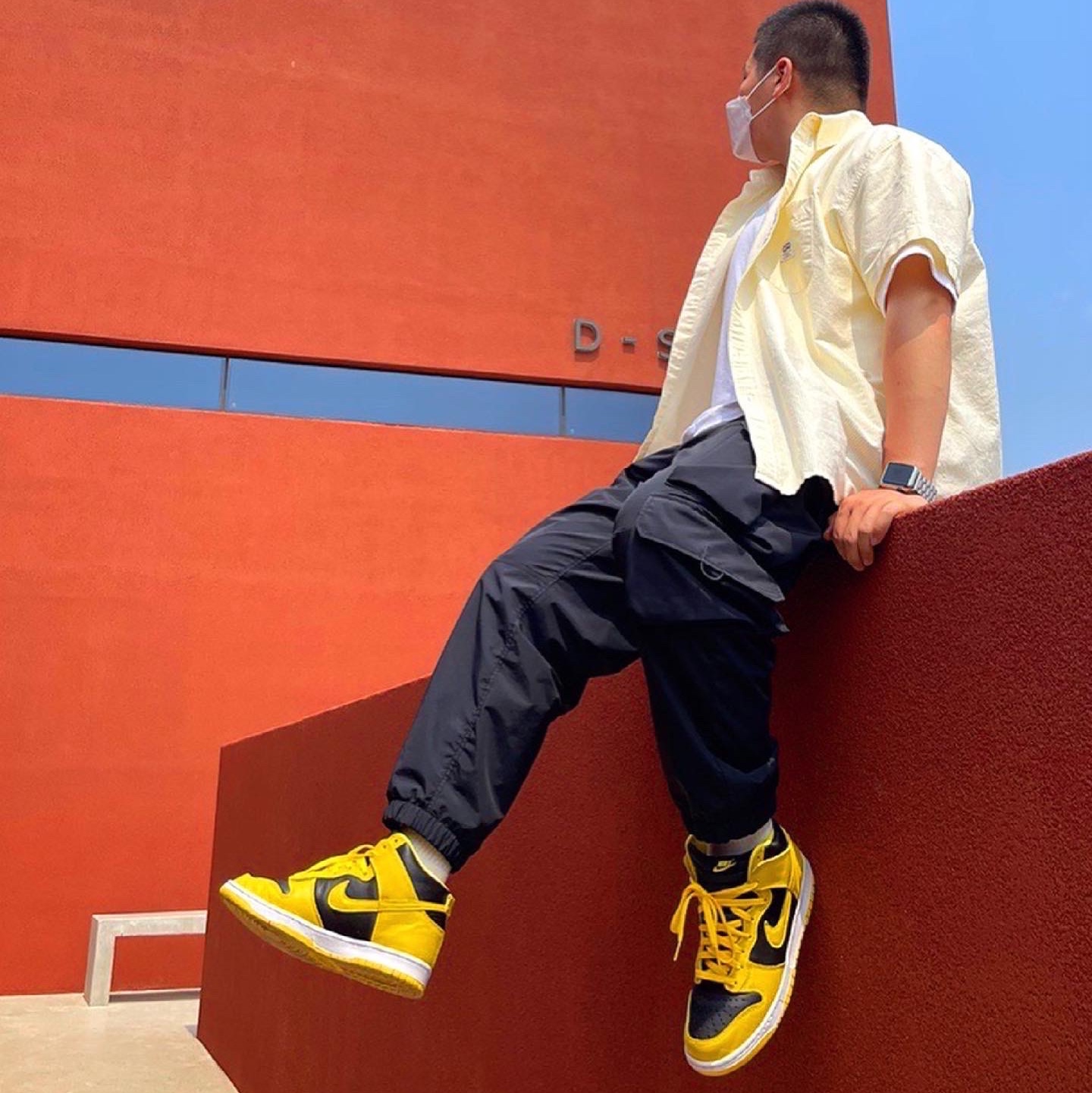 Nike Dunk High SP Varsity Maize 착용 스타일