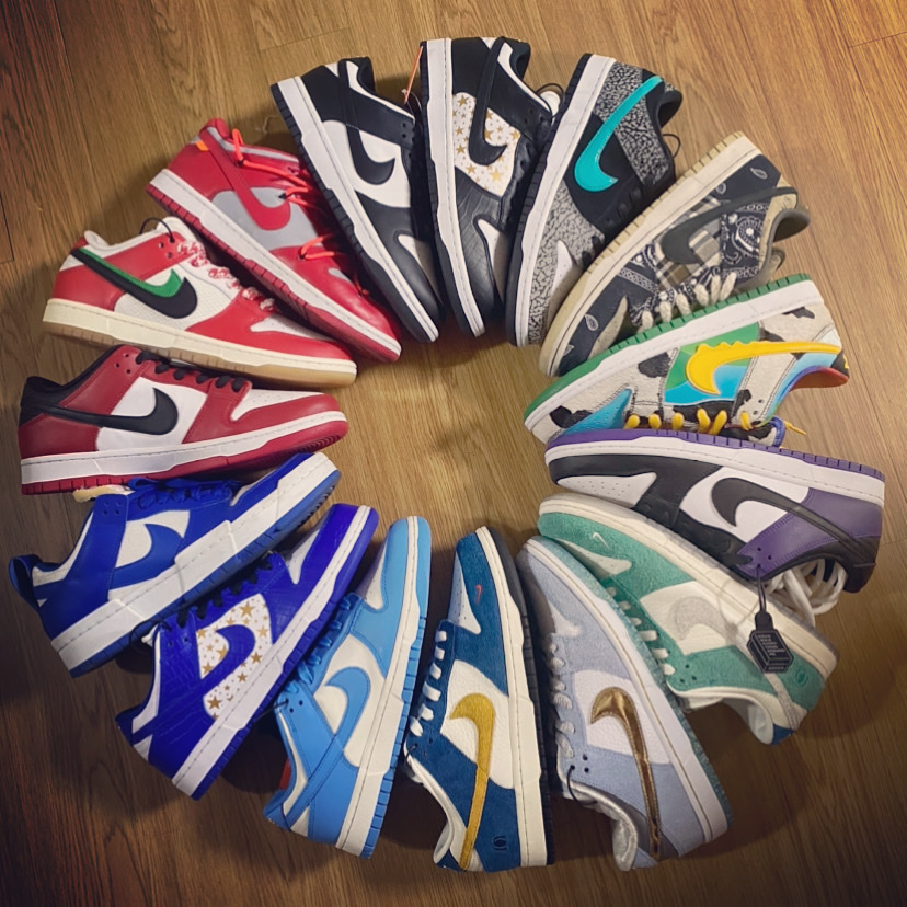 Nike x Kasina Dunk Low 80's Bus, Nike x Sean Cliver SB Dunk Low Holiday Special 착용 스타일