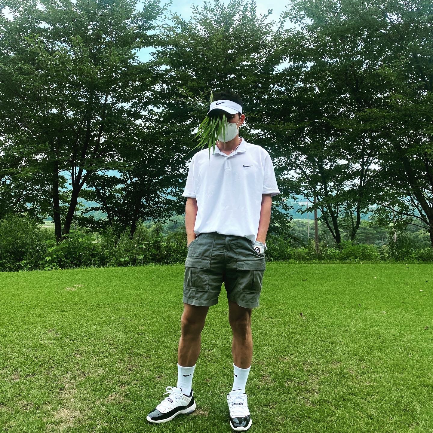 Jordan 11 Retro Low Golf Concord 착용 스타일 - 1