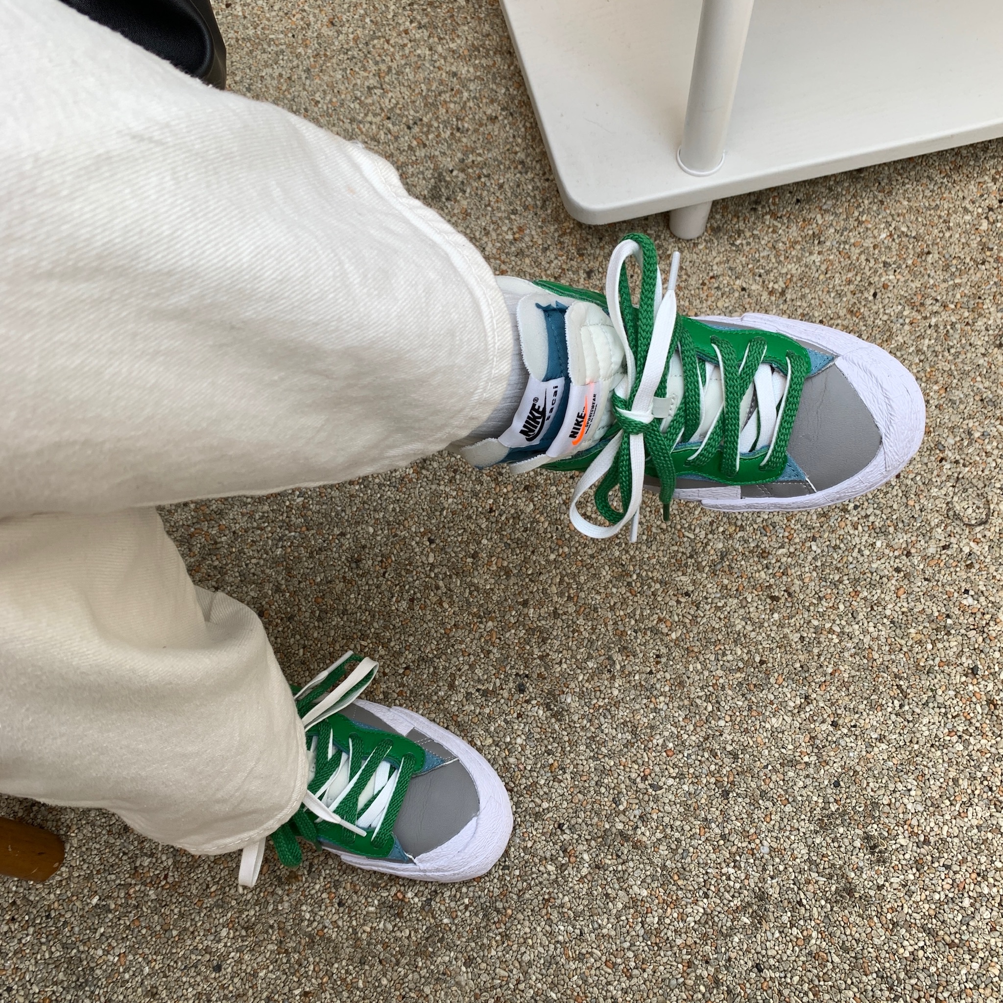 Nike x Sacai Blazer Low Classic Green 착용 스타일 - 3