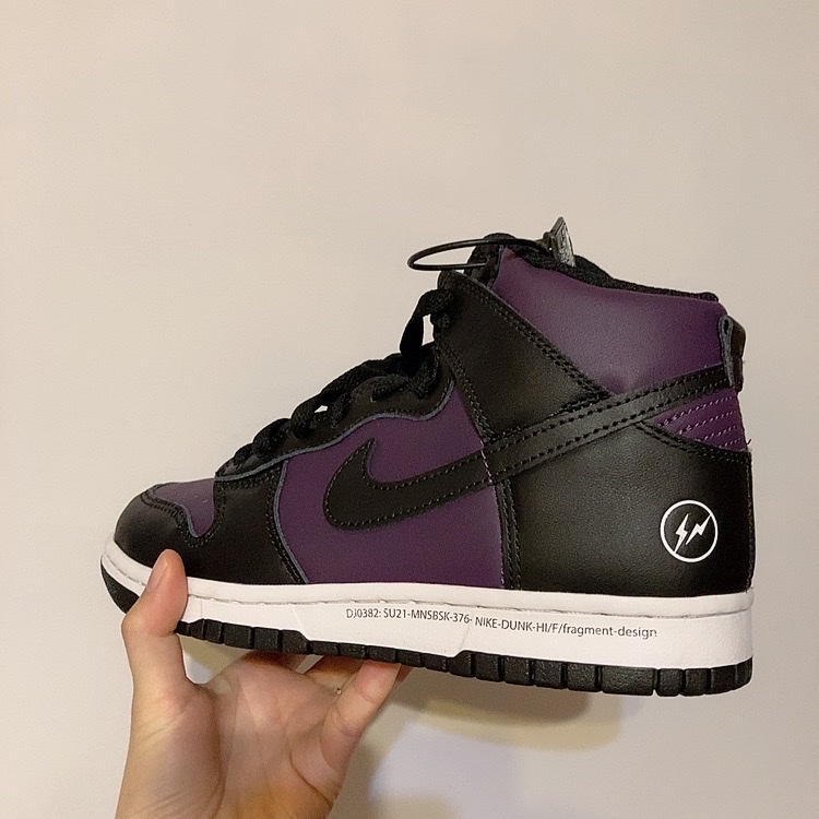 Nike x Fragment Dunk High Black 착용 스타일 - 2
