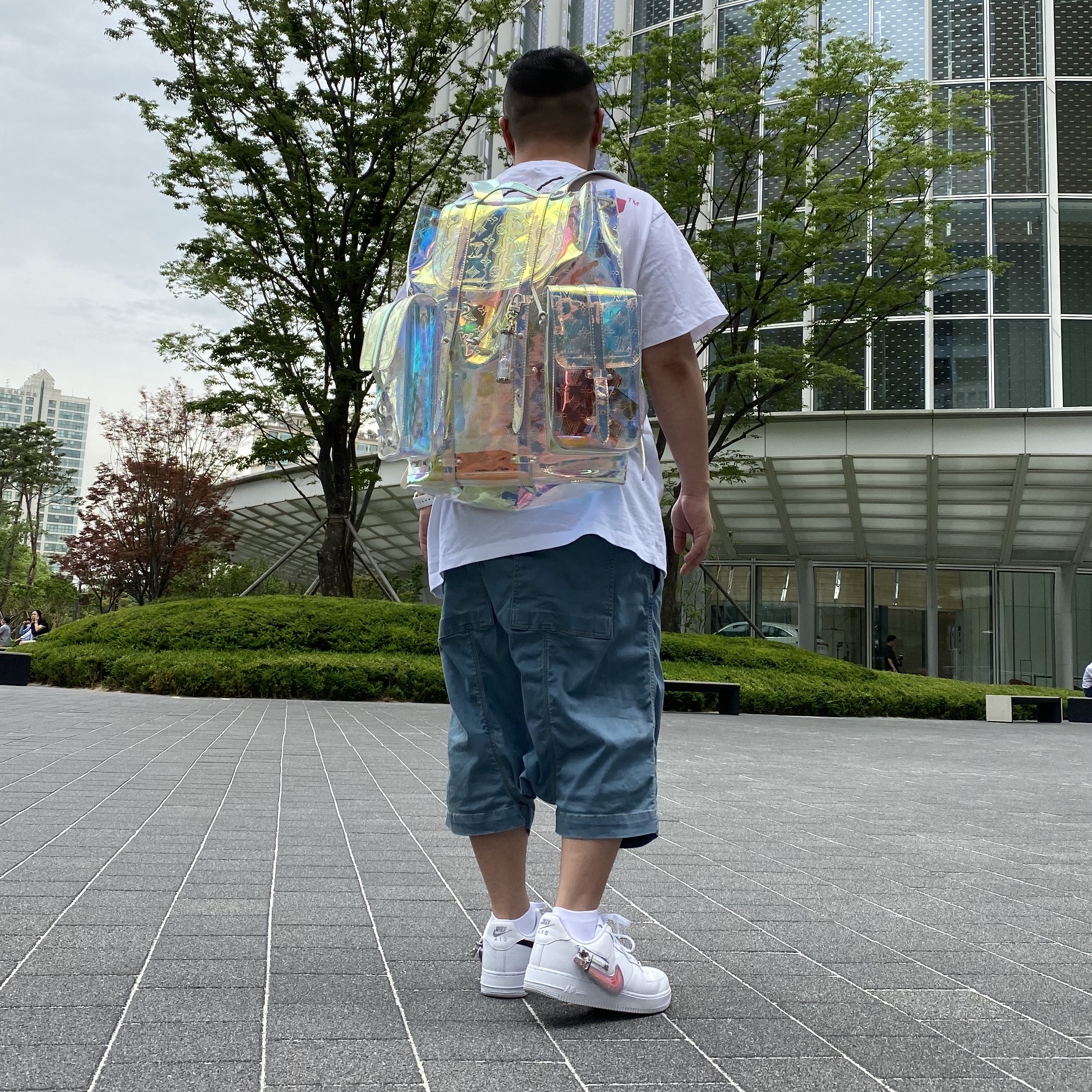 Nike Air Force 1 Low White Zipper 착용 스타일