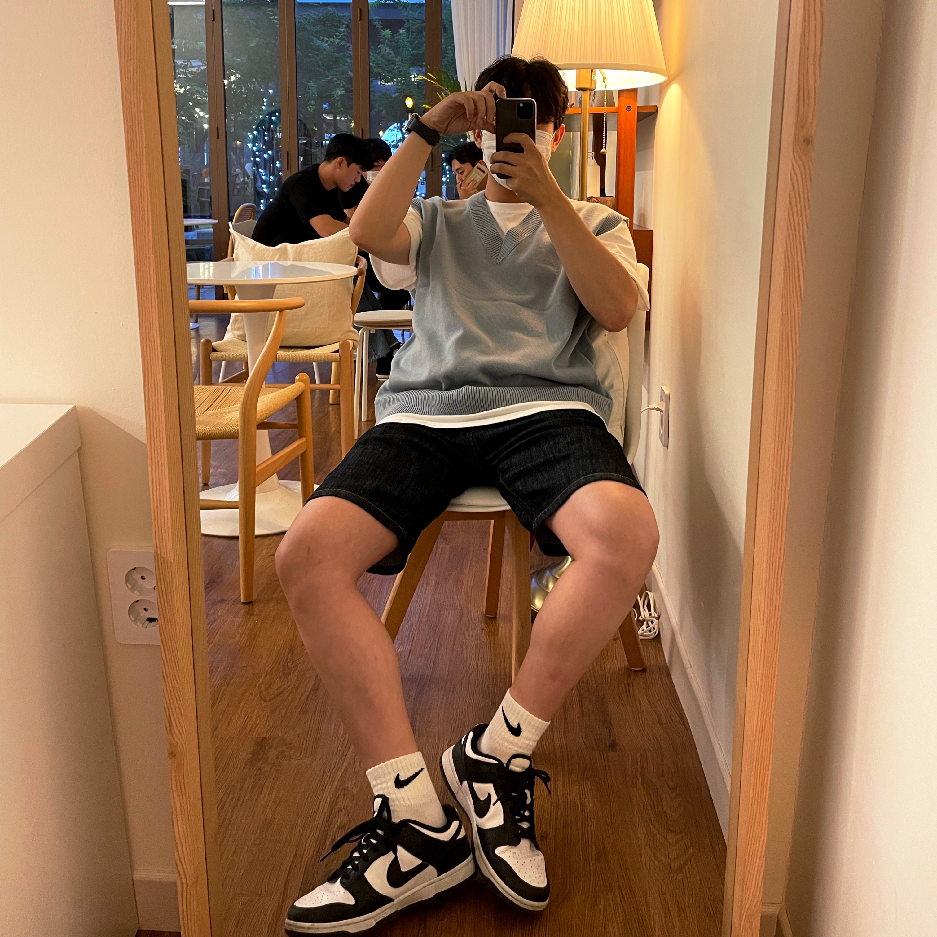 Nike Dunk Low Retro Black 착용 스타일