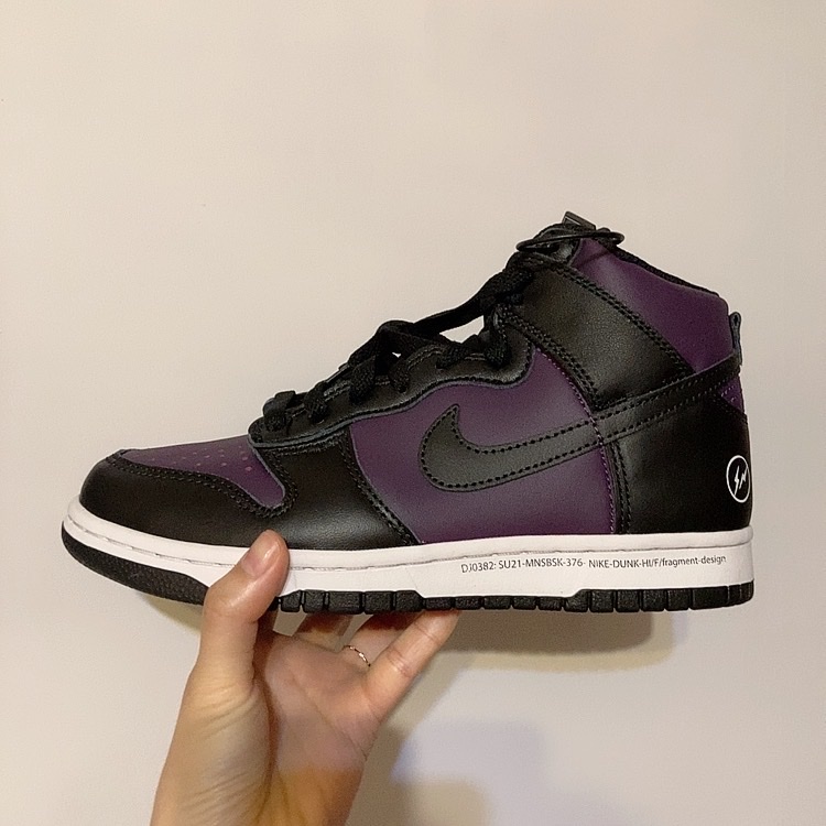 Nike x Fragment Dunk High Black 착용 스타일 - 3