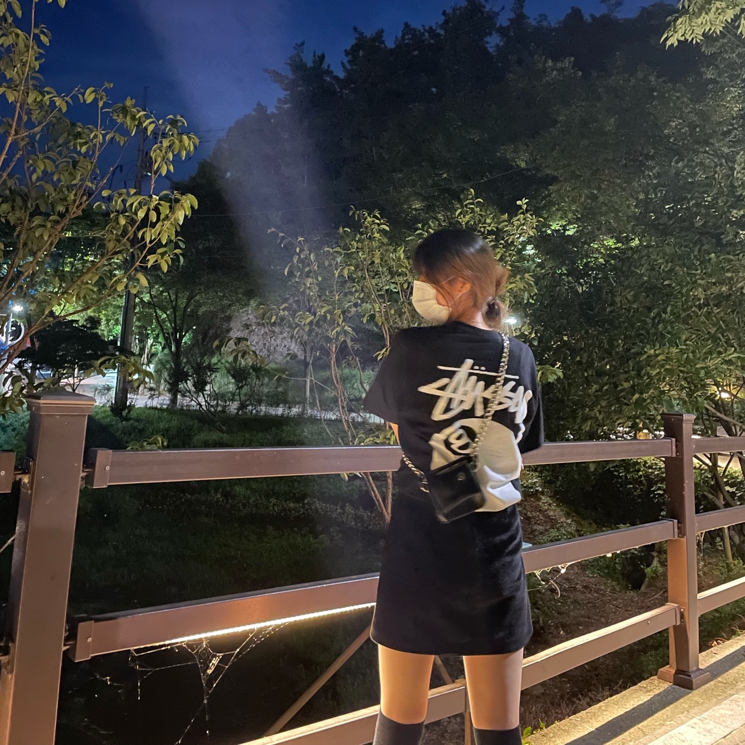 Stussy 8 Ball T-Shirt Black - 21SS, Maison Mihara Yasuhiro Peterson OG Sole Canvas Bandana Low-top Sneakers Black 착용 스타일 - 2