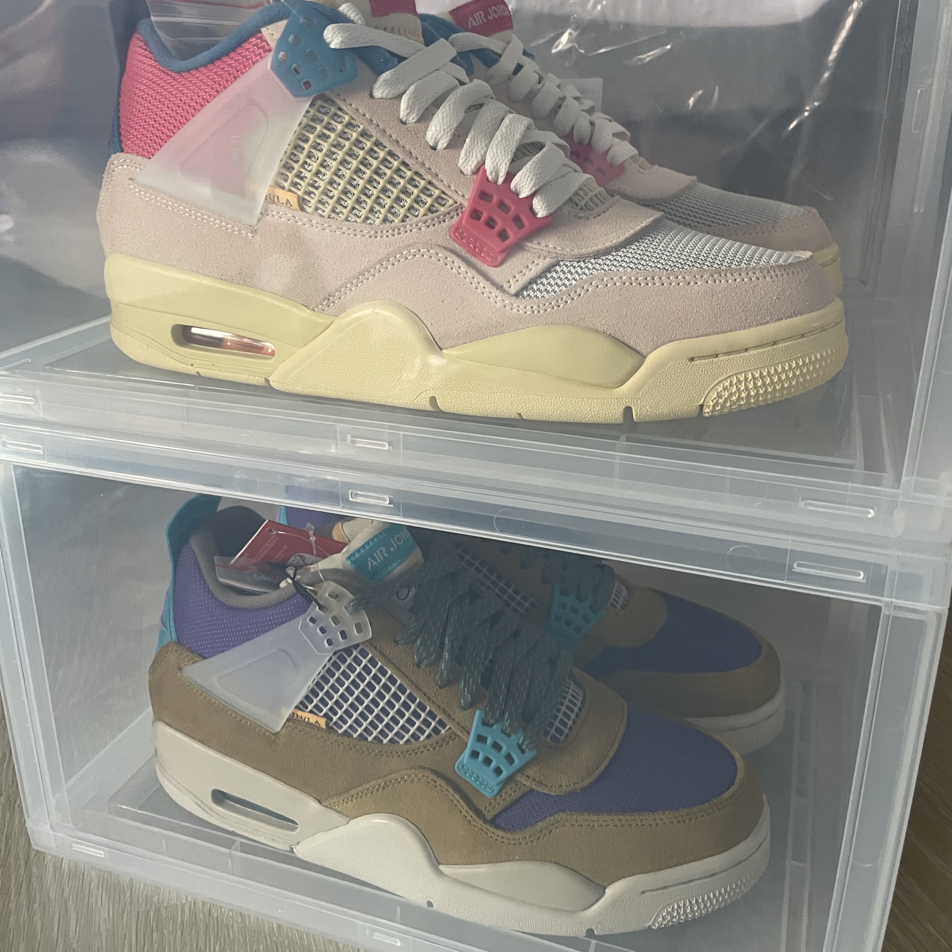 Jordan 4 x Union Retro SP Desert Moss, Jordan 4 x Union Retro Guava Ice 착용 스타일 - 3