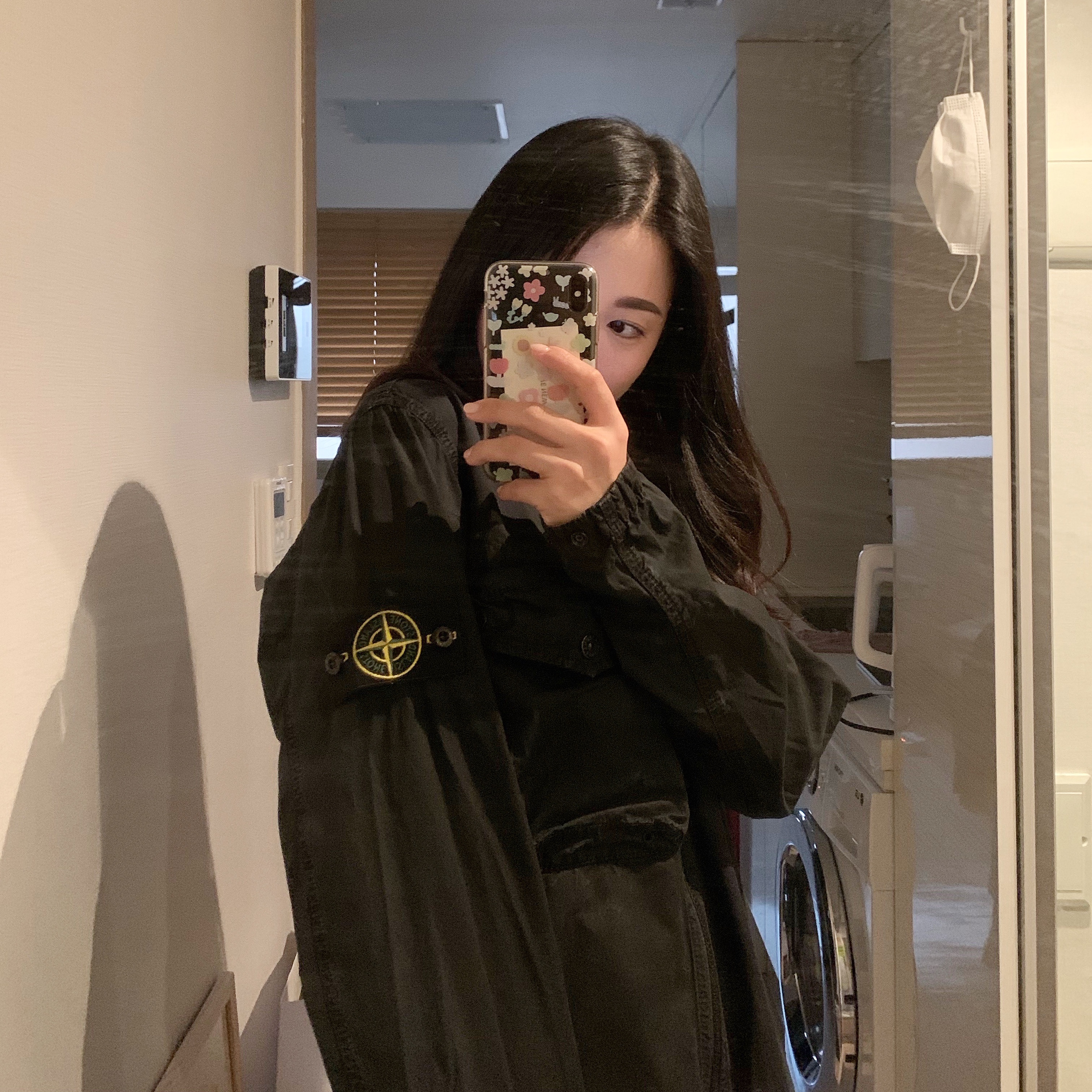 Stone Island 117WN T.CO+OLD Overshirt Black - 21SS 착용 스타일