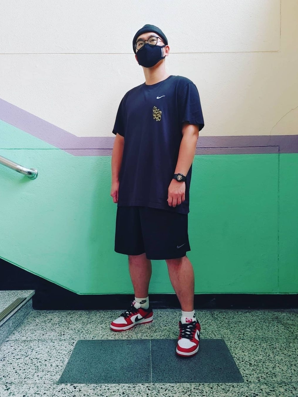 Nike SB Dunk Low Pro Chicago 착용 스타일 - 1