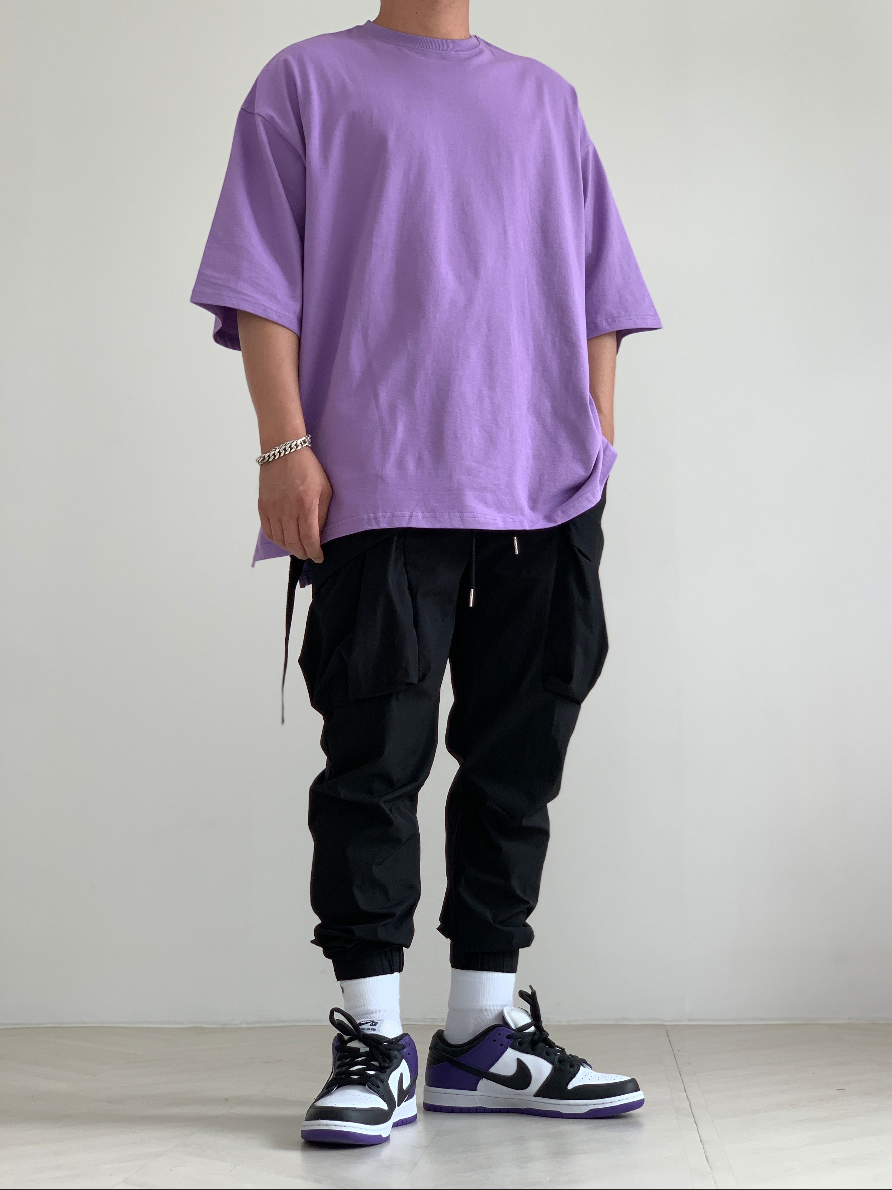 Nike SB Dunk Low Pro Court Purple 착용 스타일