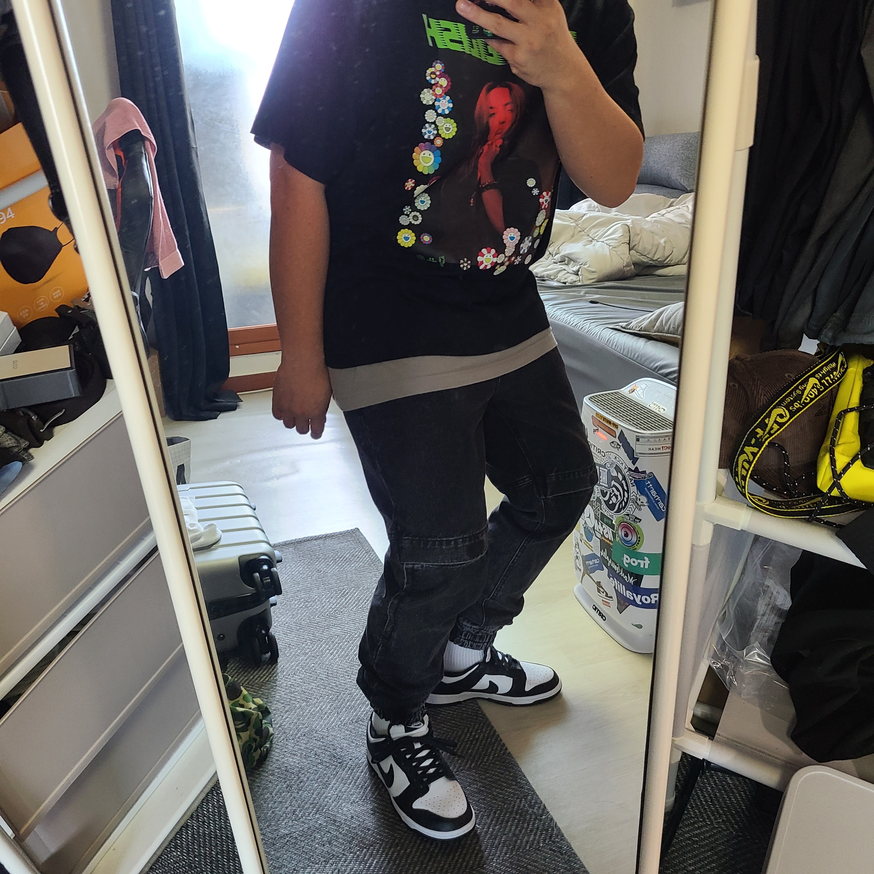 Nike Dunk Low Retro Black 착용 스타일