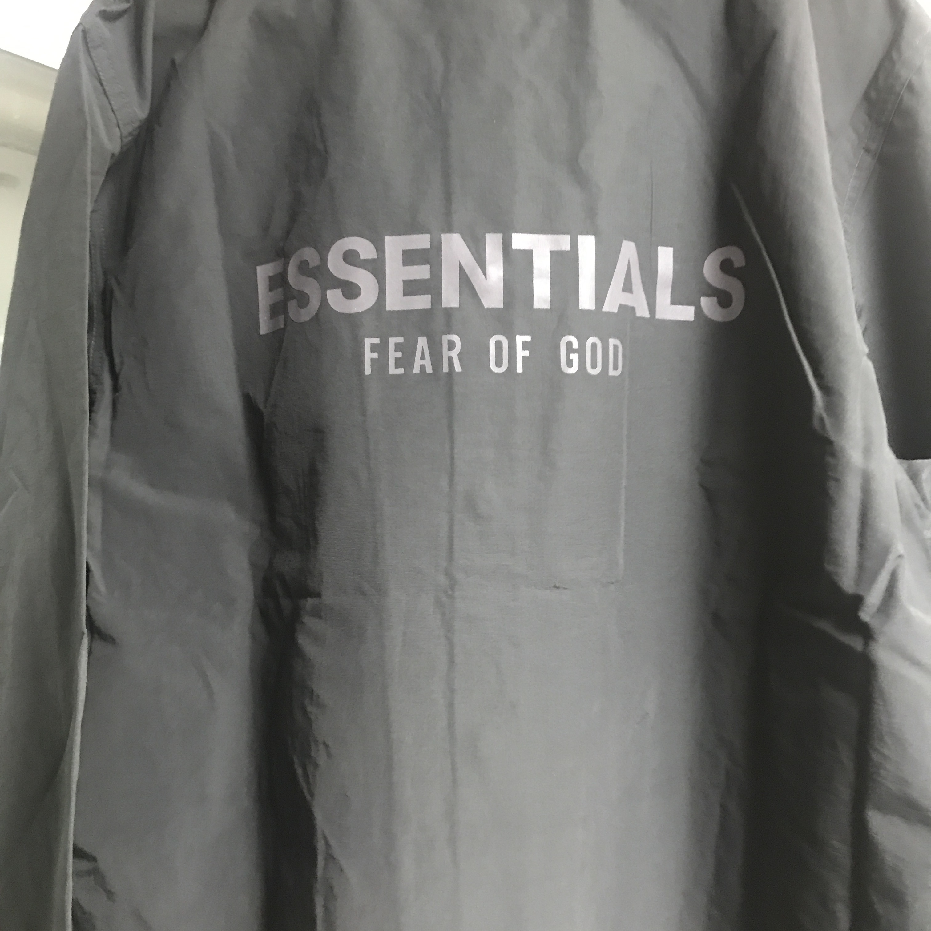 Essentials Coach Jacket Black - 21SS 착용 스타일 - 4