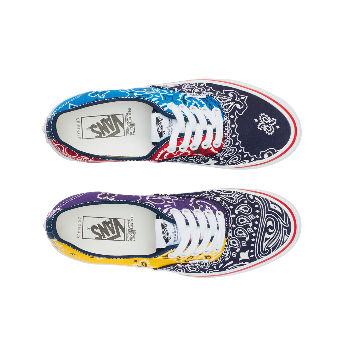 반스 볼트 x 베드윈 앤 더 하트브레이커스 OG 어센틱 LX 멀티컬러-옐로우(Vans Vault x Bedwin & The Heartbreakers OG Authentic LX Multi-Color-Yellow) - 2