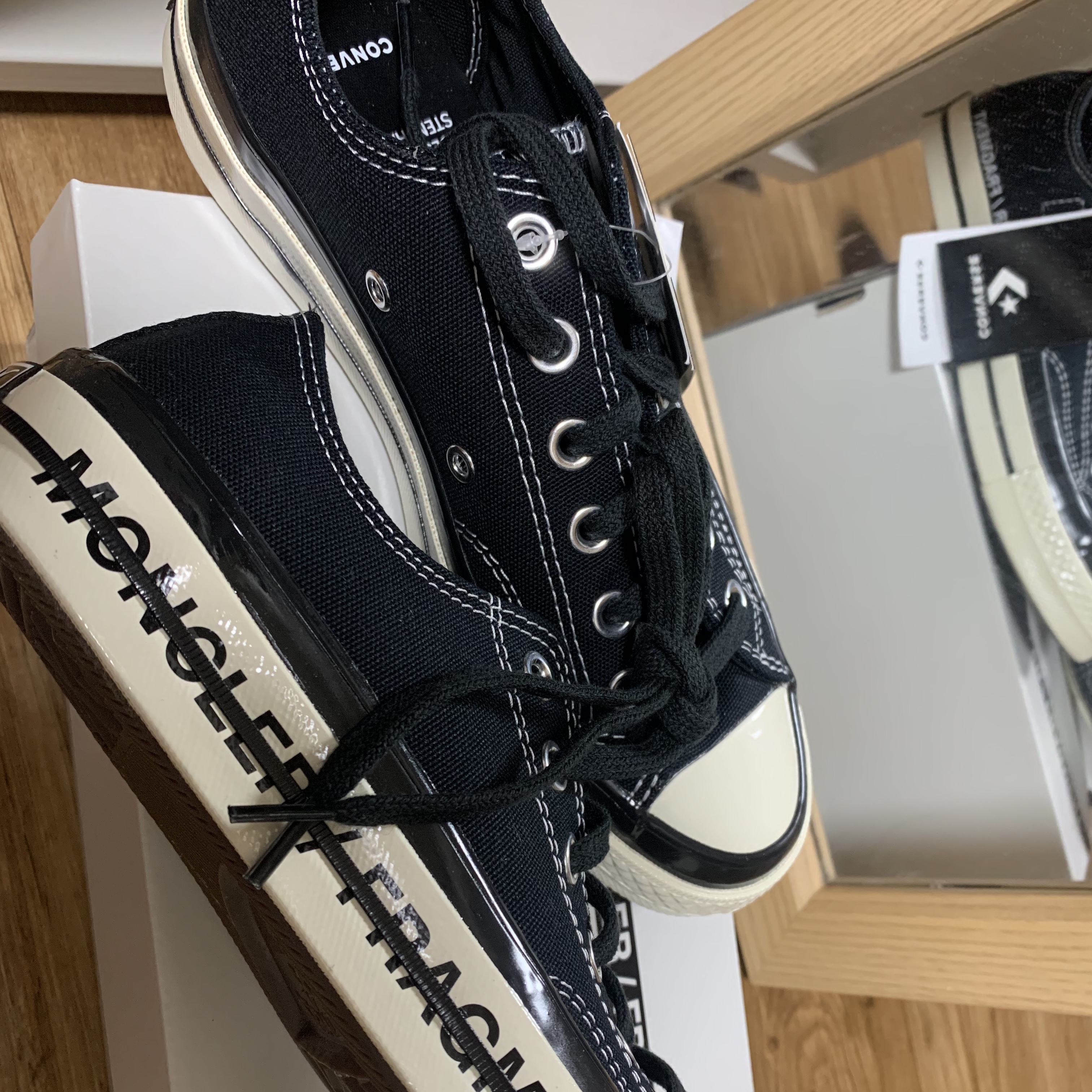 Converse x Moncler x Fragment Chuck 70 Ox Fraylor III Black 착용 스타일
