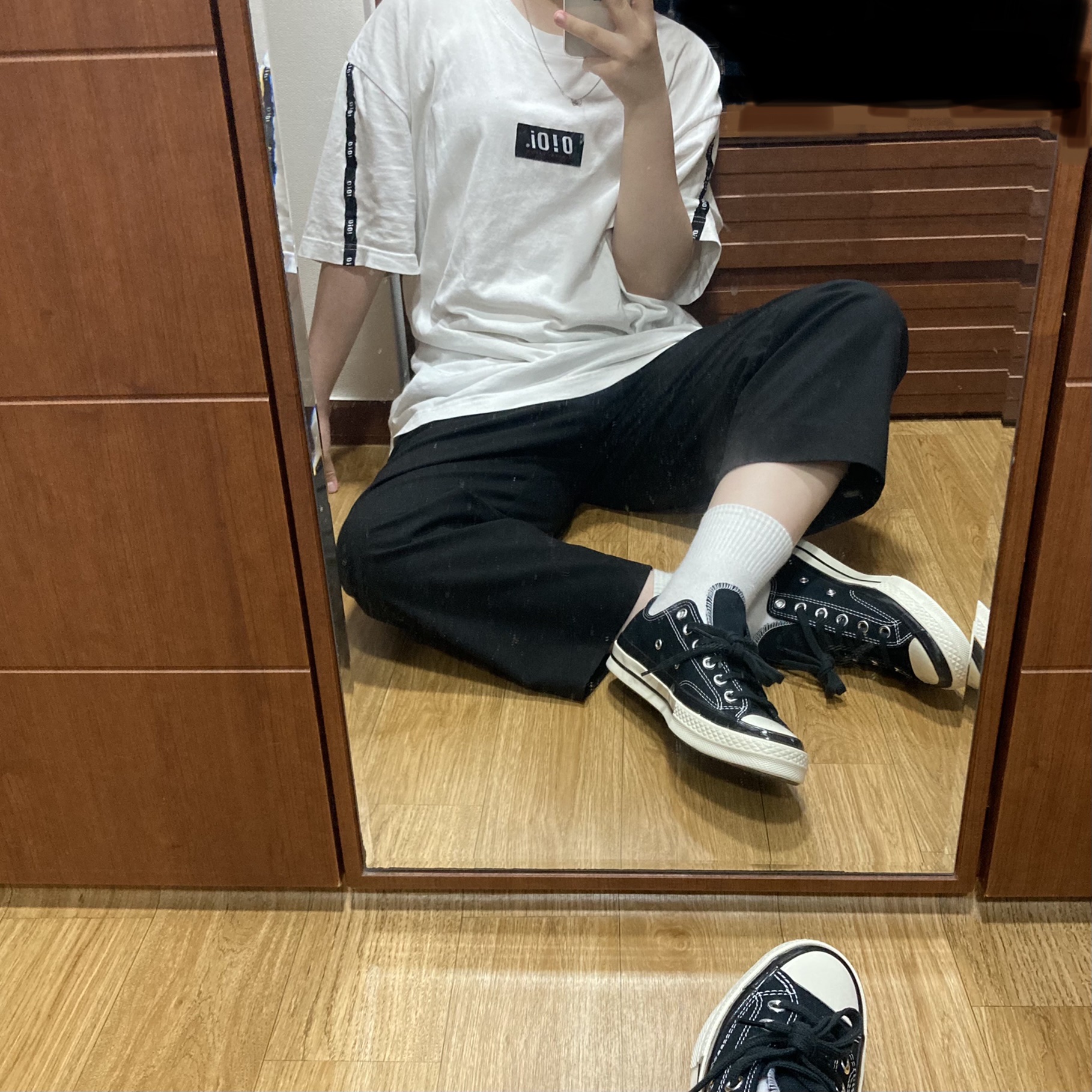 Converse x Moncler x Fragment Chuck 70 Ox Fraylor III Black 착용 스타일 - 1