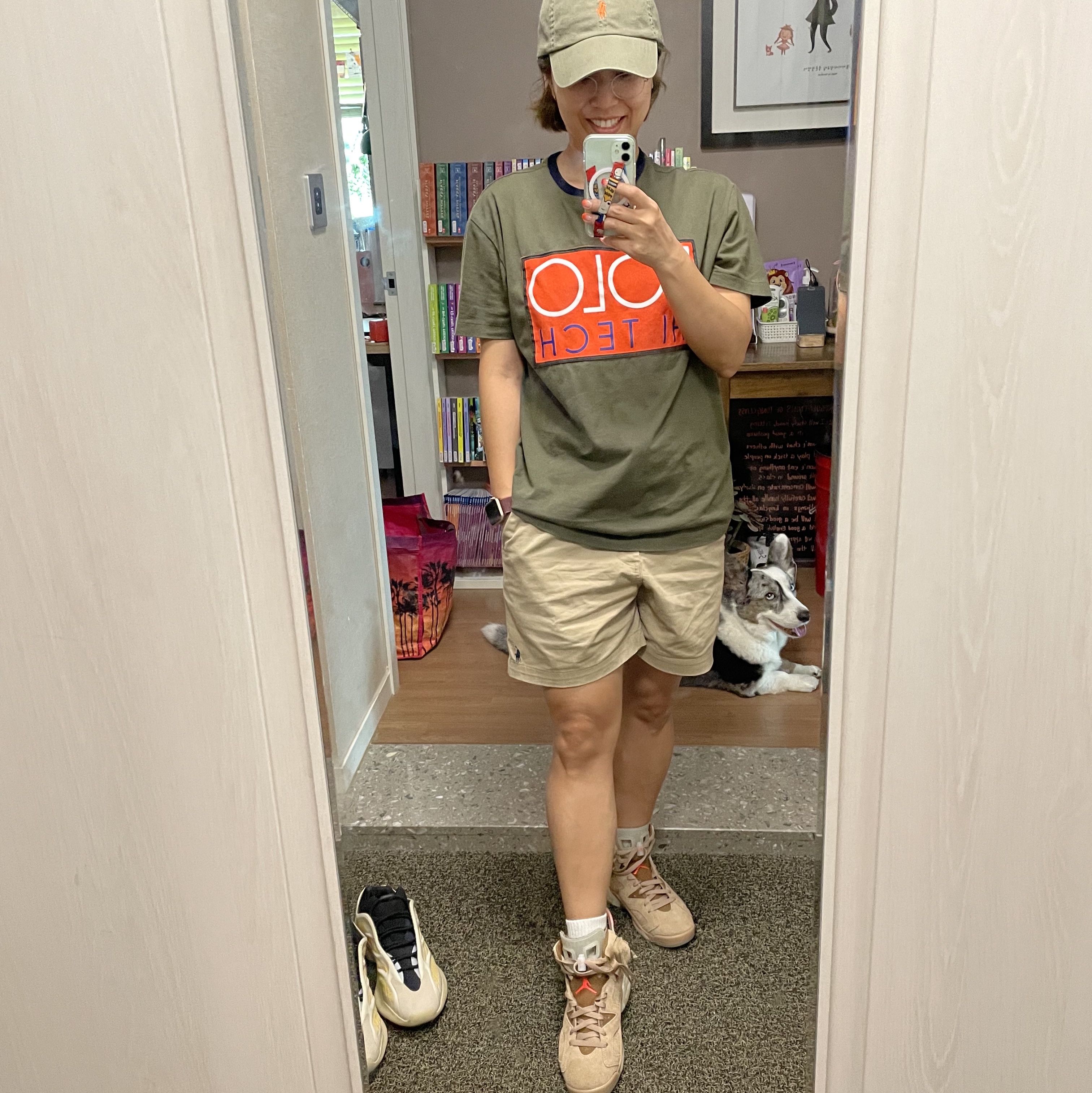 Jordan 6 x Travis Scott Retro SP British Khaki 착용 스타일 - 1