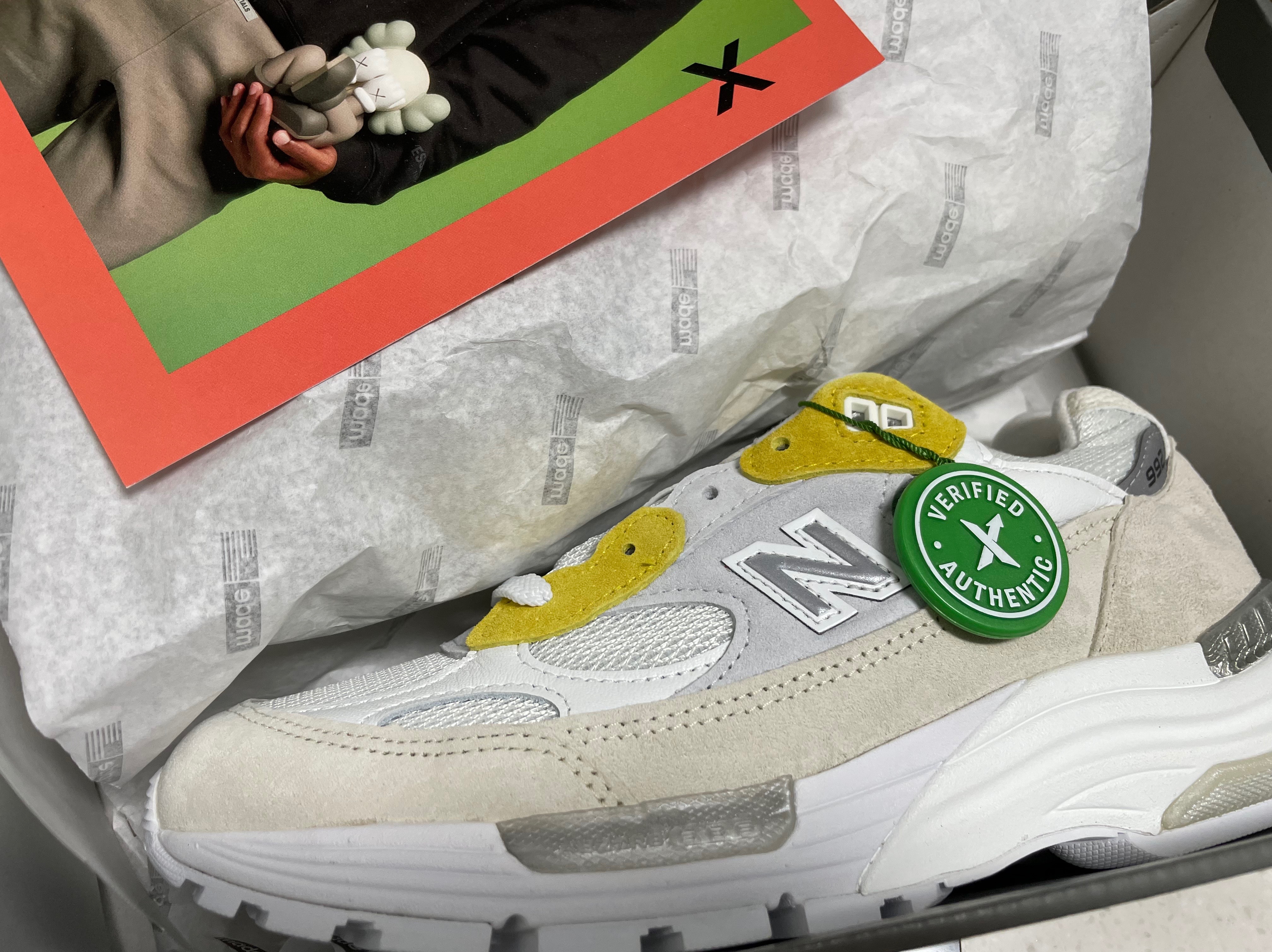 New Balance x Paperboy Paris 992 Made in USA Fried Egg 착용 스타일