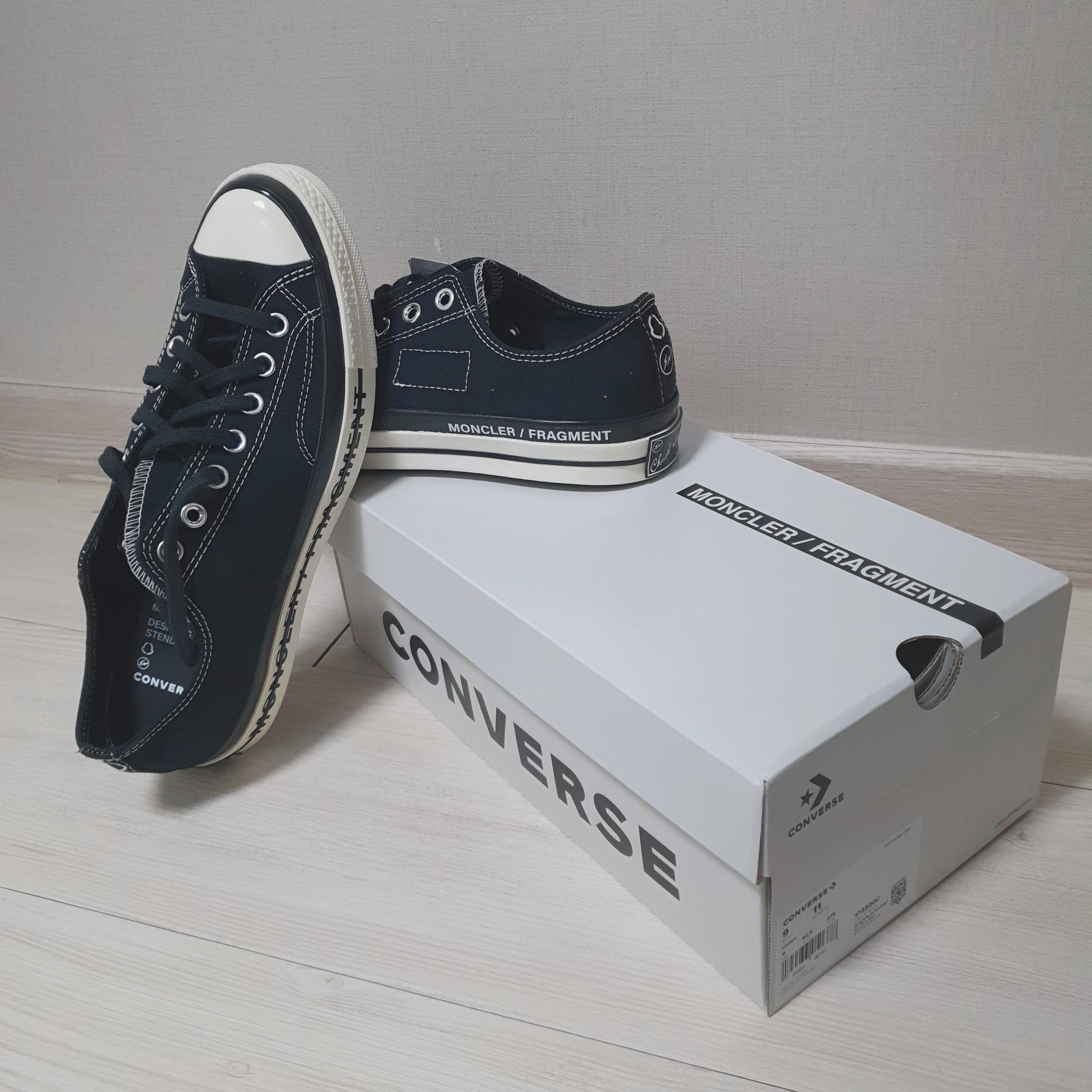 Converse x Moncler x Fragment Chuck 70 Ox Fraylor III Black 착용 스타일 - 2