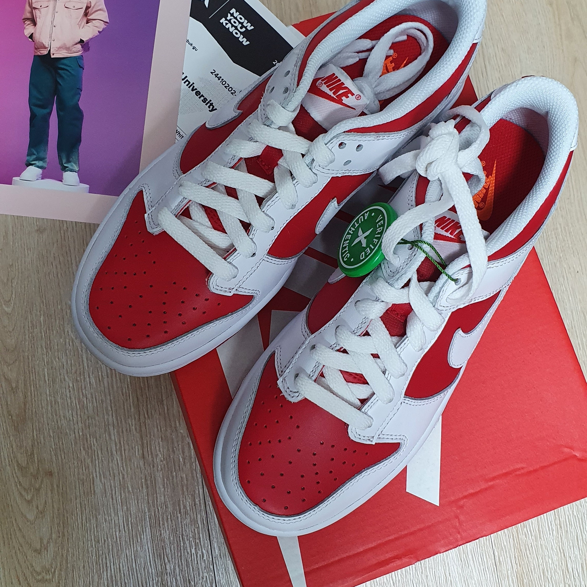 (GS) Nike Dunk Low Retro Championship Red 착용 스타일