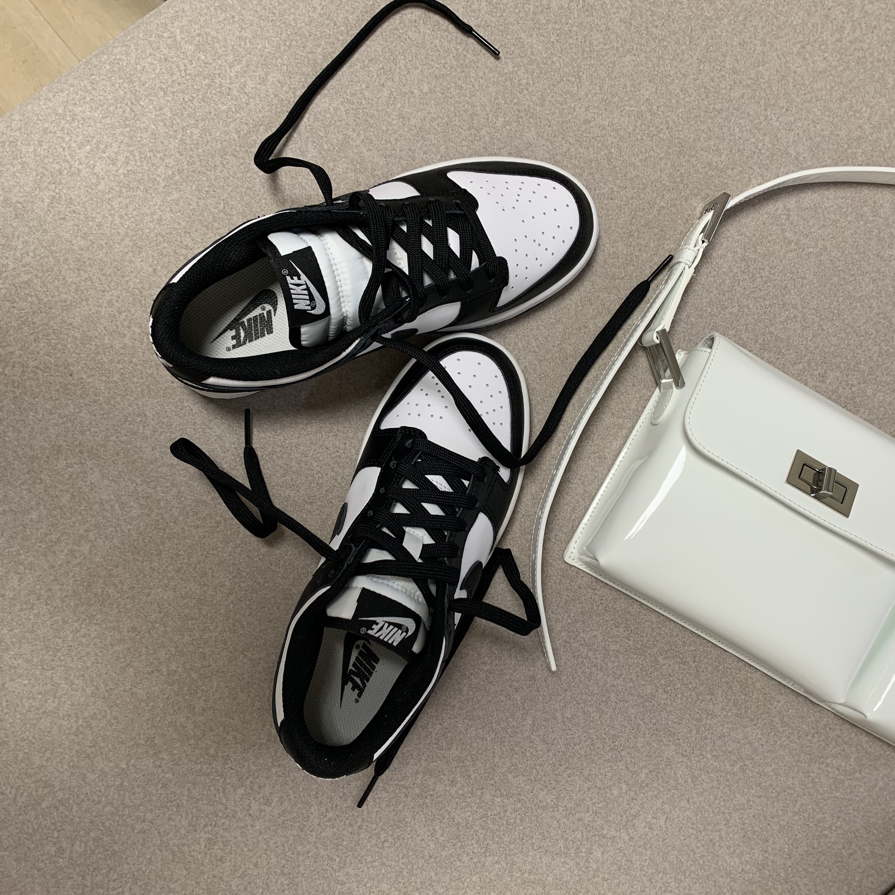 (W) Nike Dunk Low Black 착용 스타일