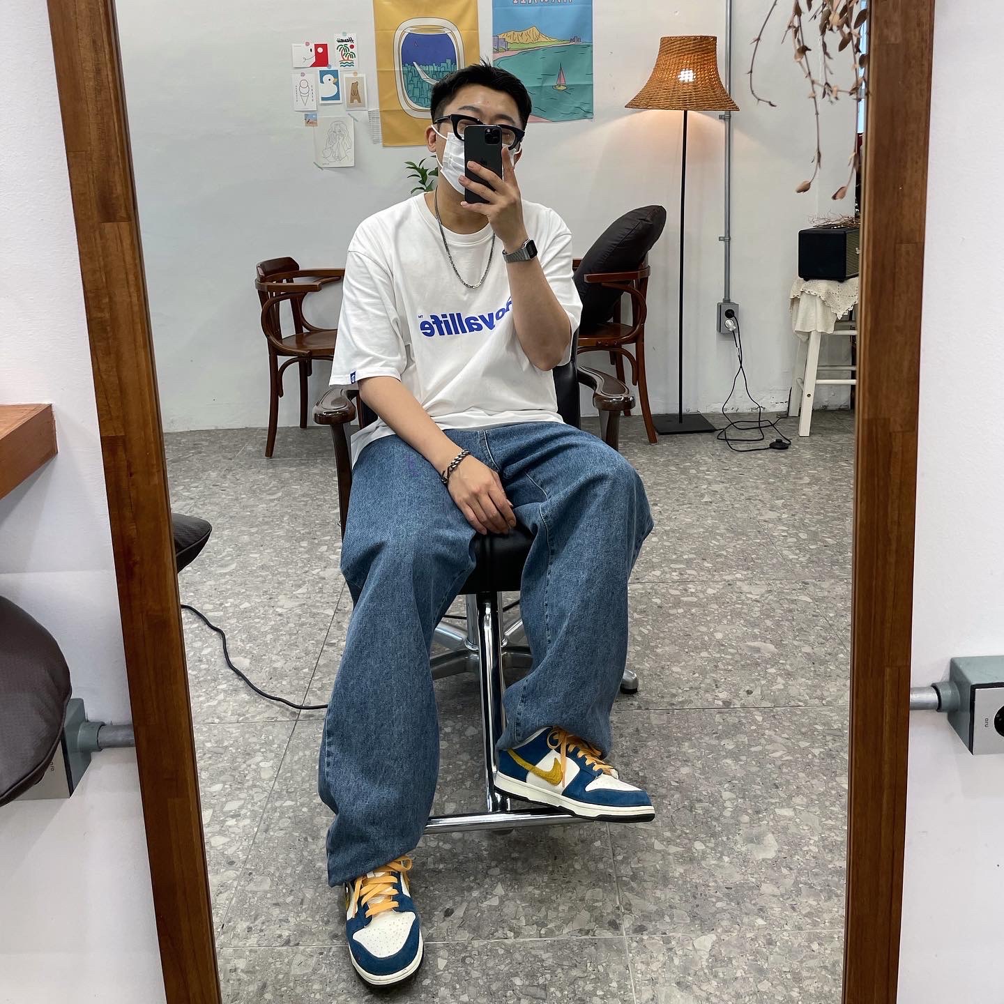 Nike x Kasina Dunk Low 80's Bus 착용 스타일