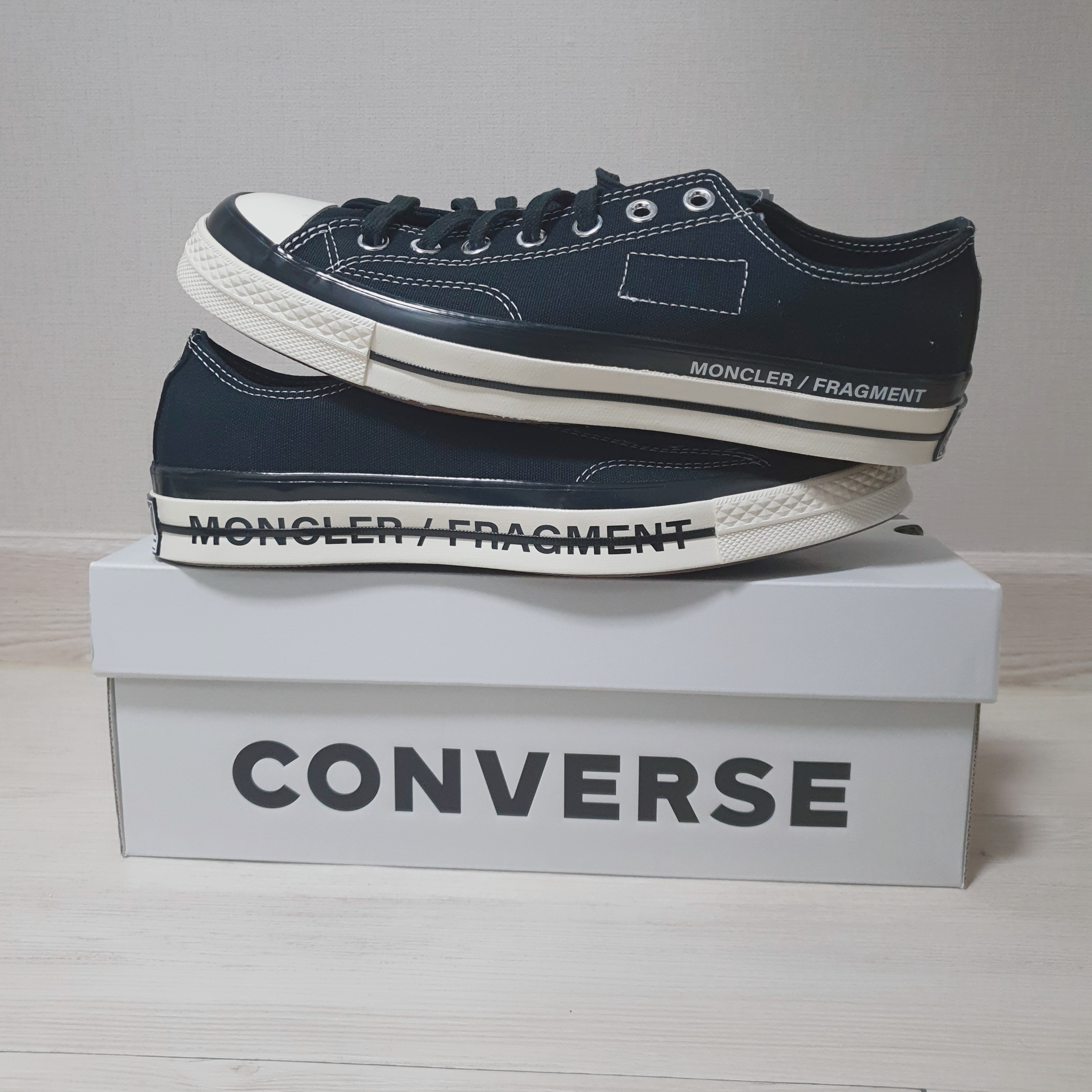 Converse x Moncler x Fragment Chuck 70 Ox Fraylor III Black 착용 스타일 - 1