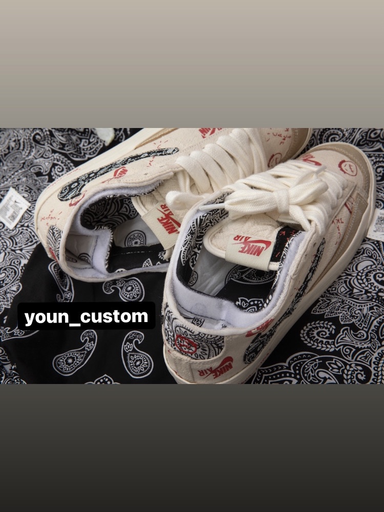 Nike Blazer Low '77 Vintage Paisley Swoosh 착용 스타일 - 2