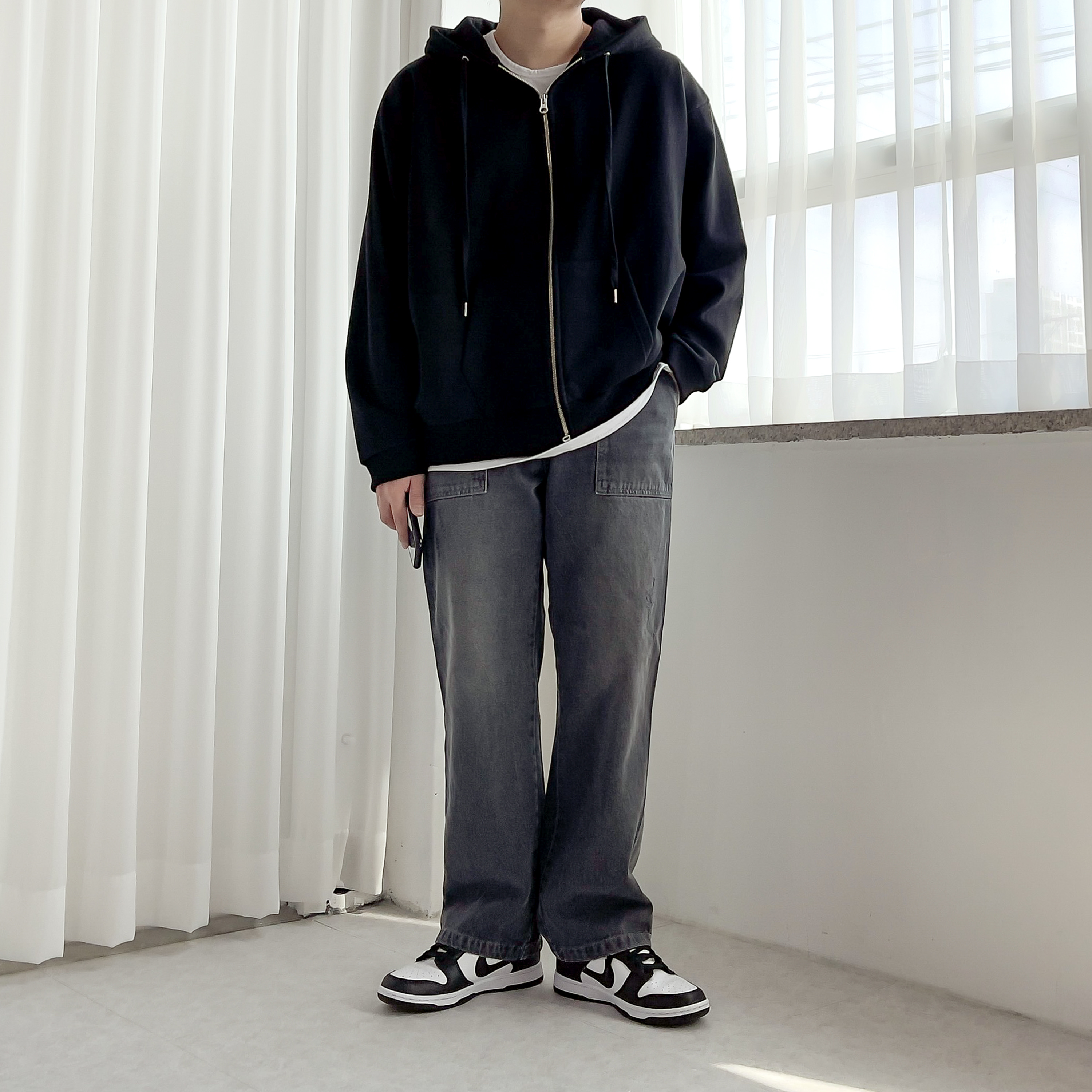 Nike Dunk Low Retro Black 착용 스타일