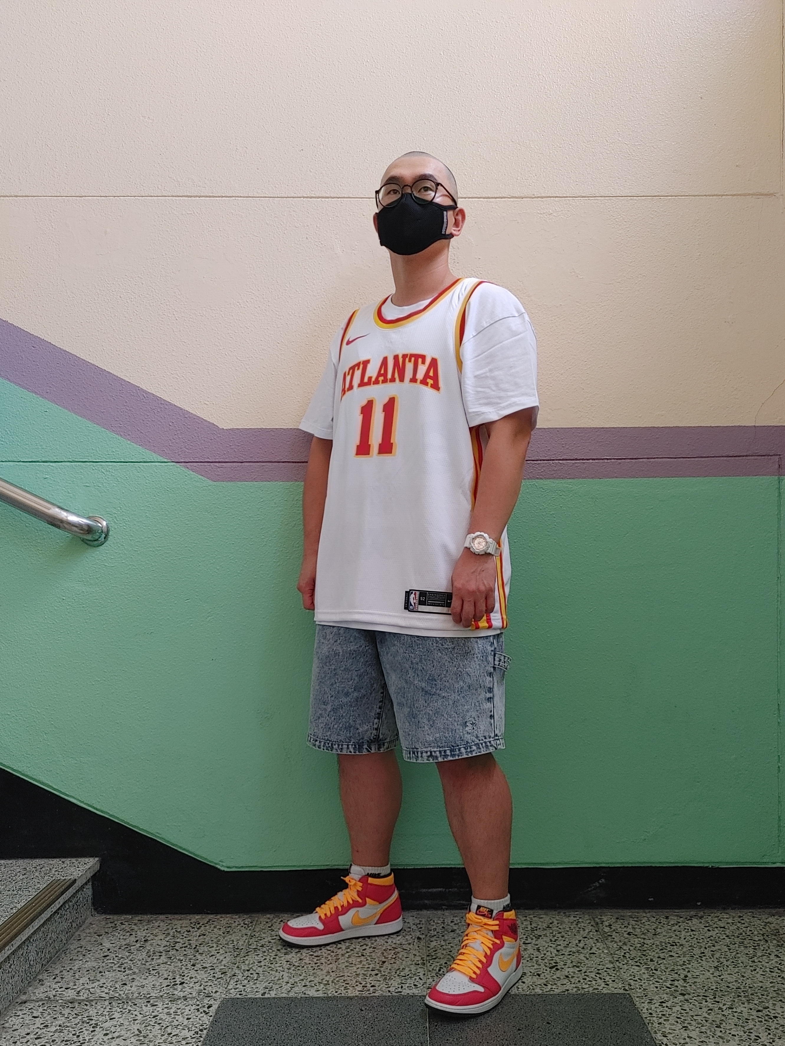 Jordan 1 Retro High OG Light Fusion Red 착용 스타일 - 1