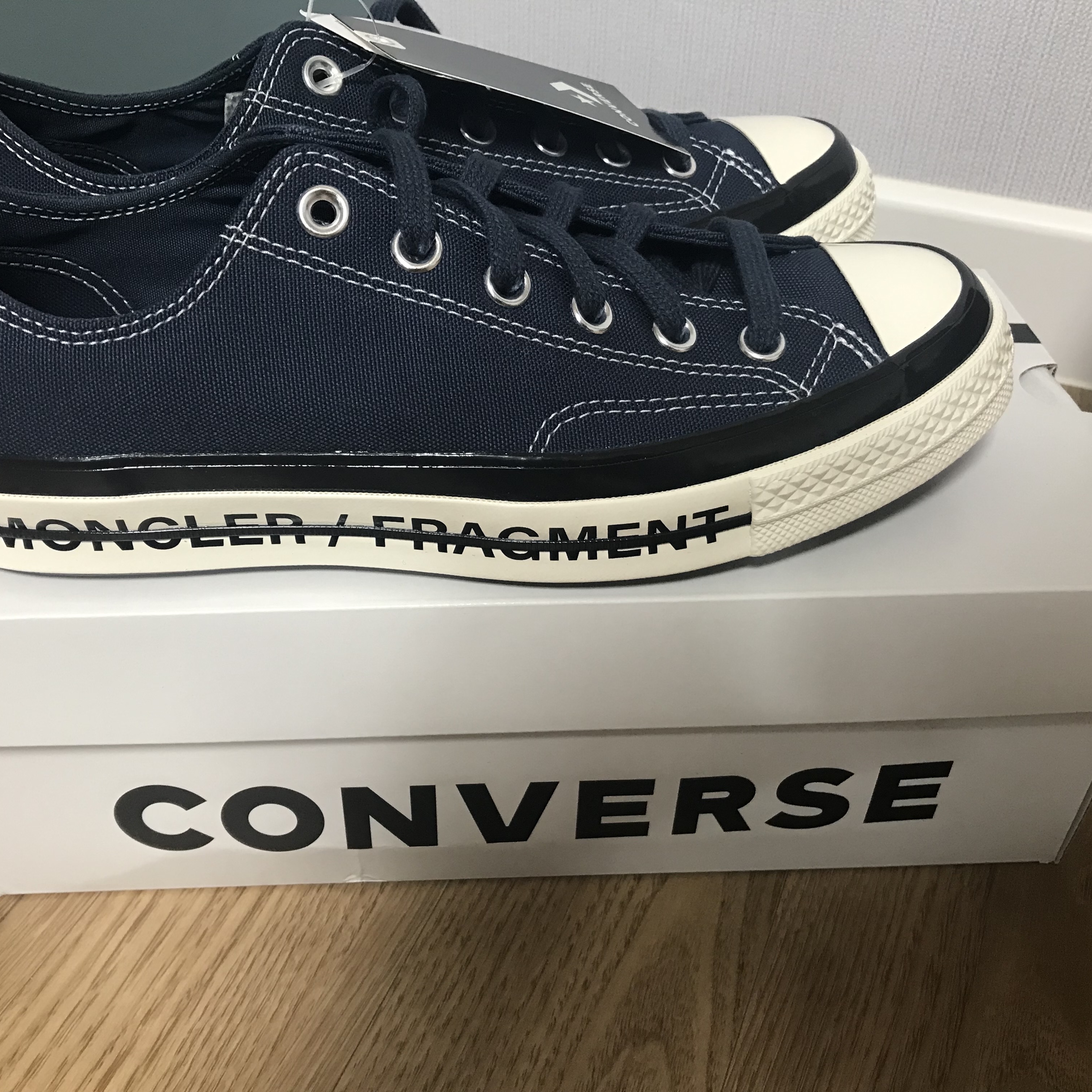 Converse x Moncler x Fragment Chuck 70 Ox Fraylor III Insignia Blue 착용 스타일