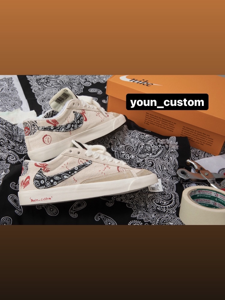 Nike Blazer Low '77 Vintage Paisley Swoosh 착용 스타일 - 4