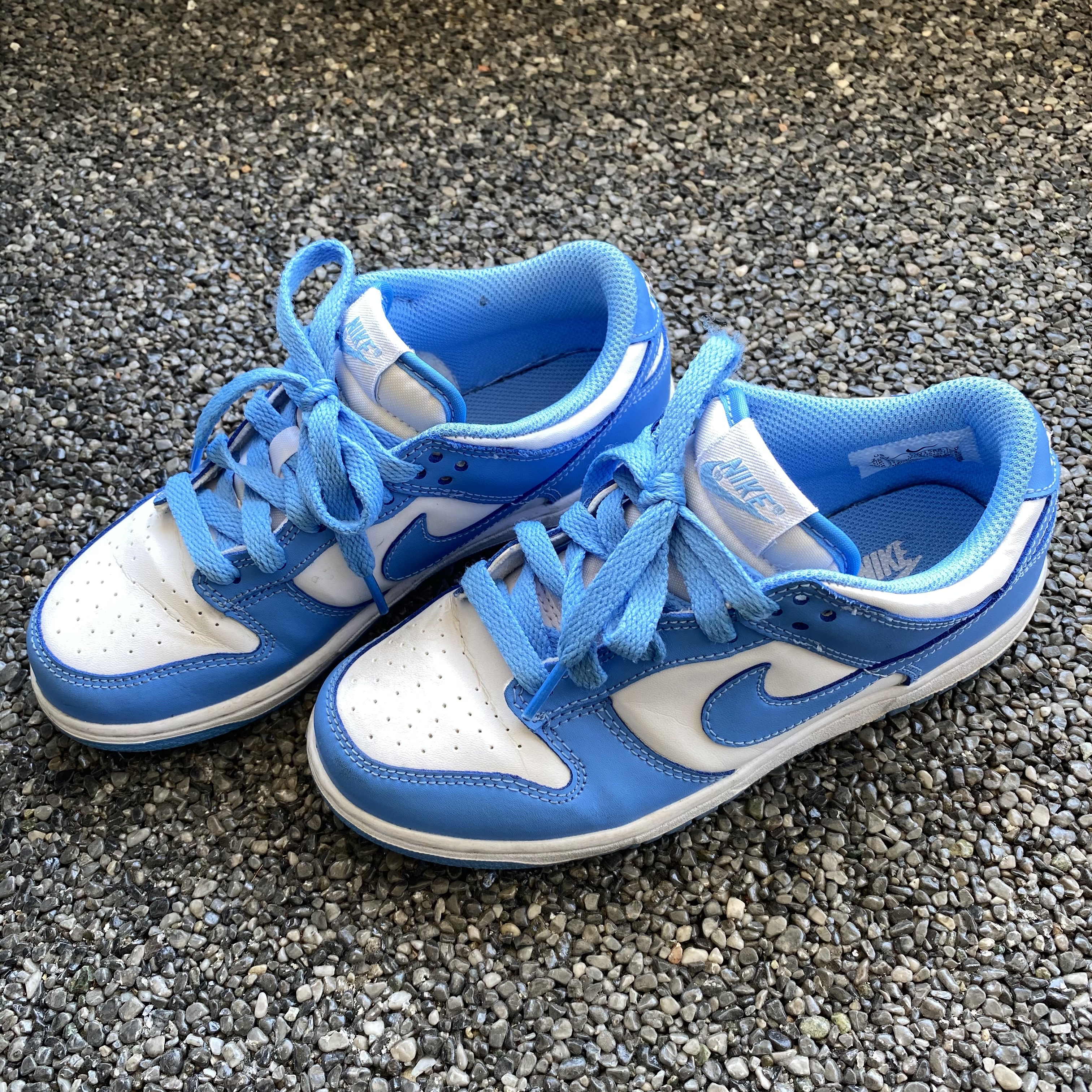 (GS) Nike Dunk Low University Blue 착용 스타일 - 1