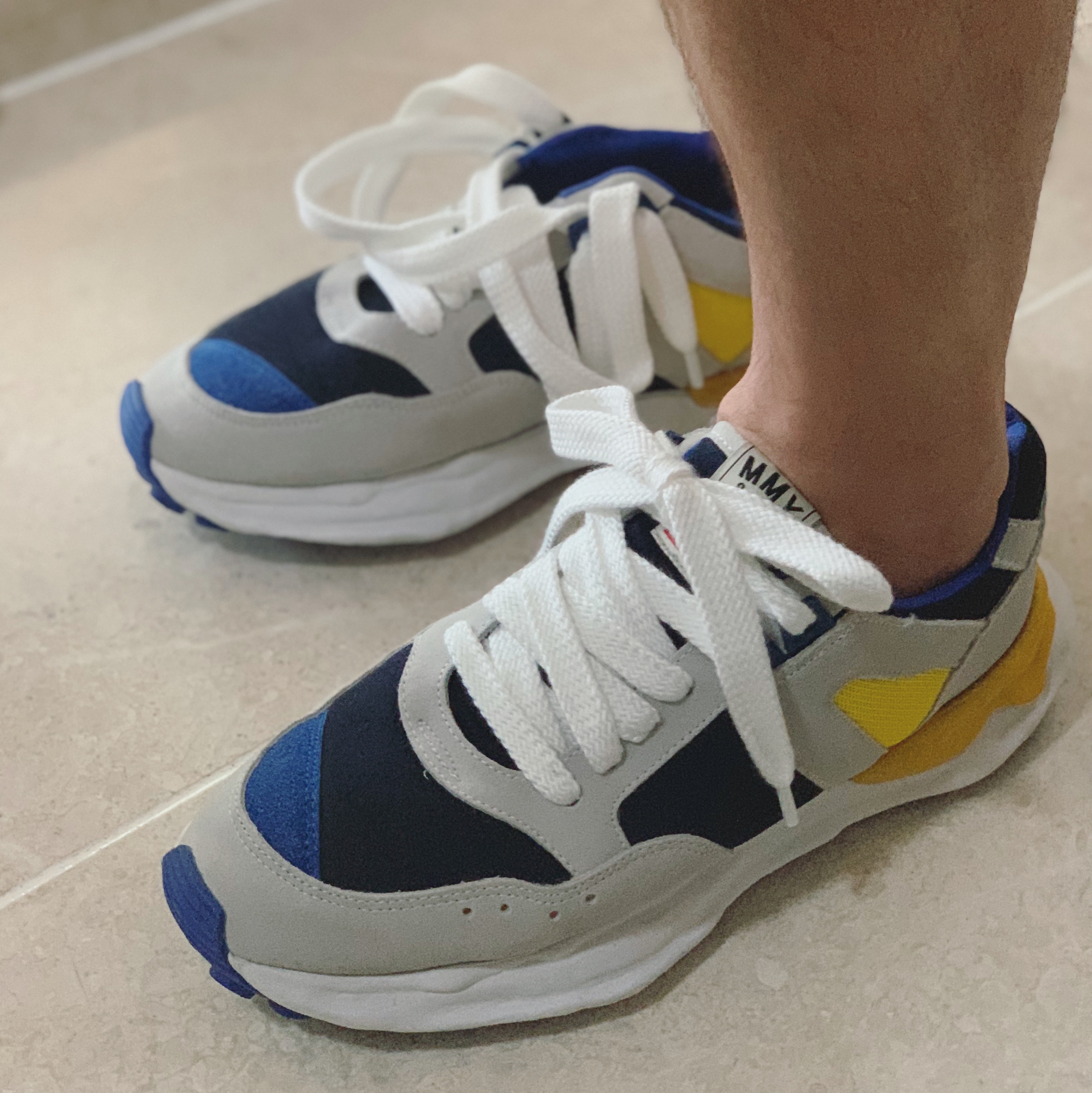 Maison Mihara Yasuhiro x Nigel Cabourn FR Army Sneakers Navy 착용 스타일