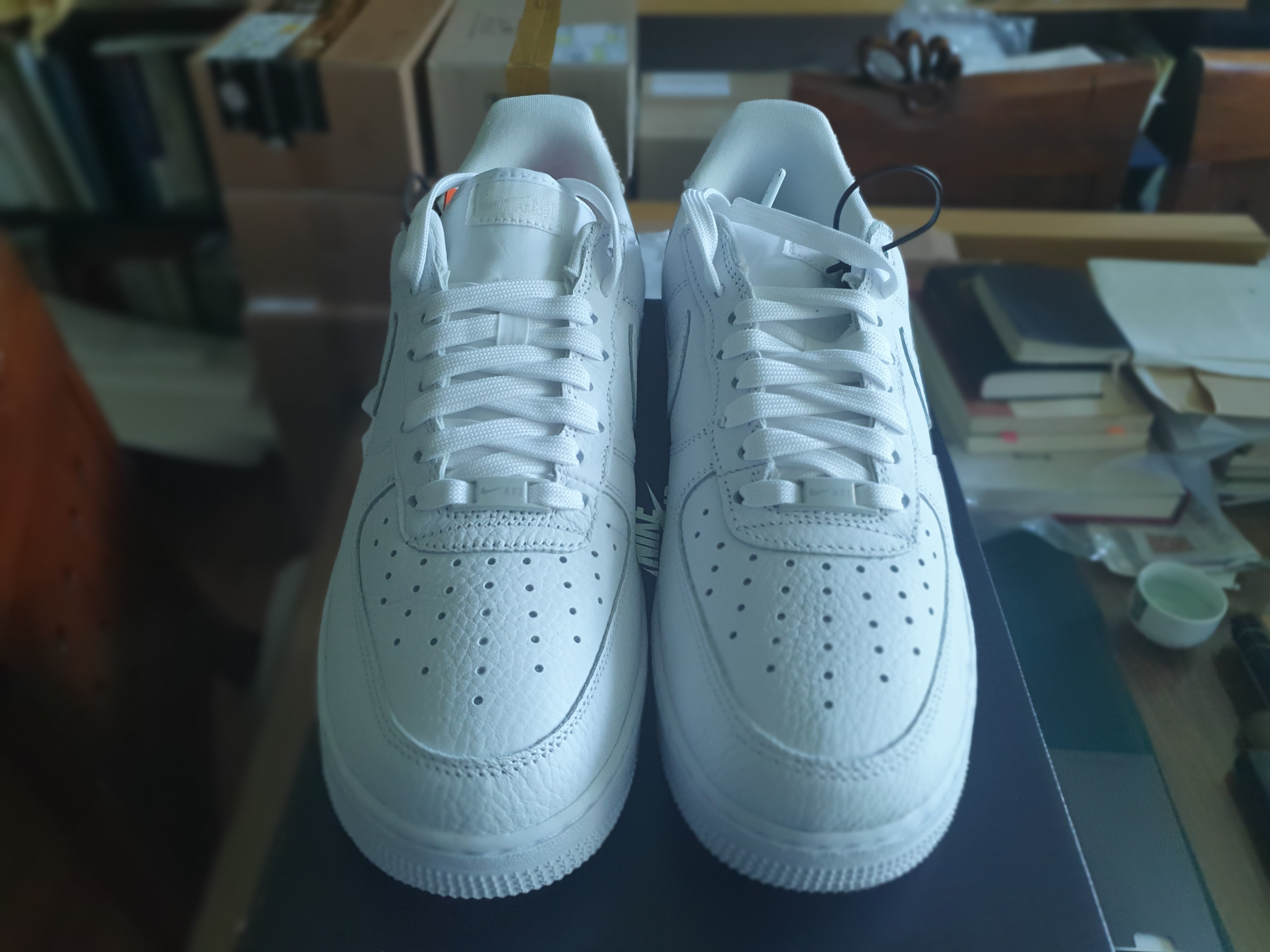 Nike Air Force 1 '07 Craft Vast Grey 착용 스타일 - 1