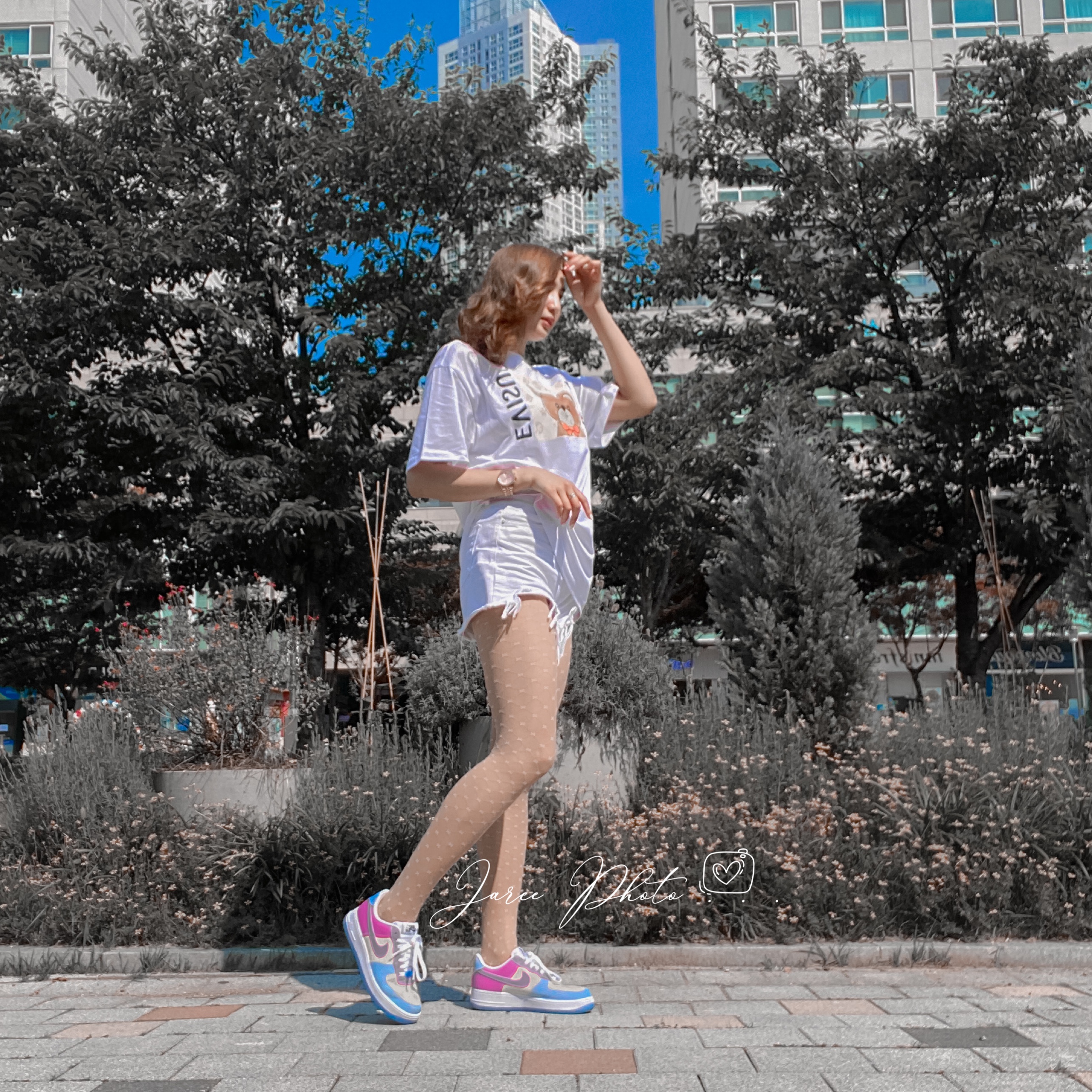 (W) Nike Air Force 1 '07 LX Photochromic 착용 스타일 - 1