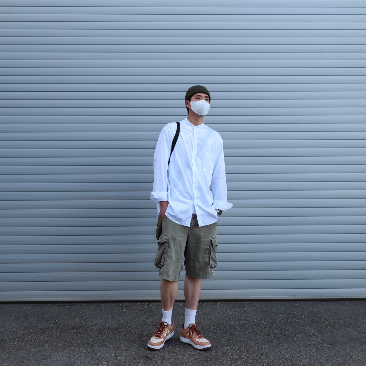 Nike Air Force 1 Low QS Acorn 2021 착용 스타일