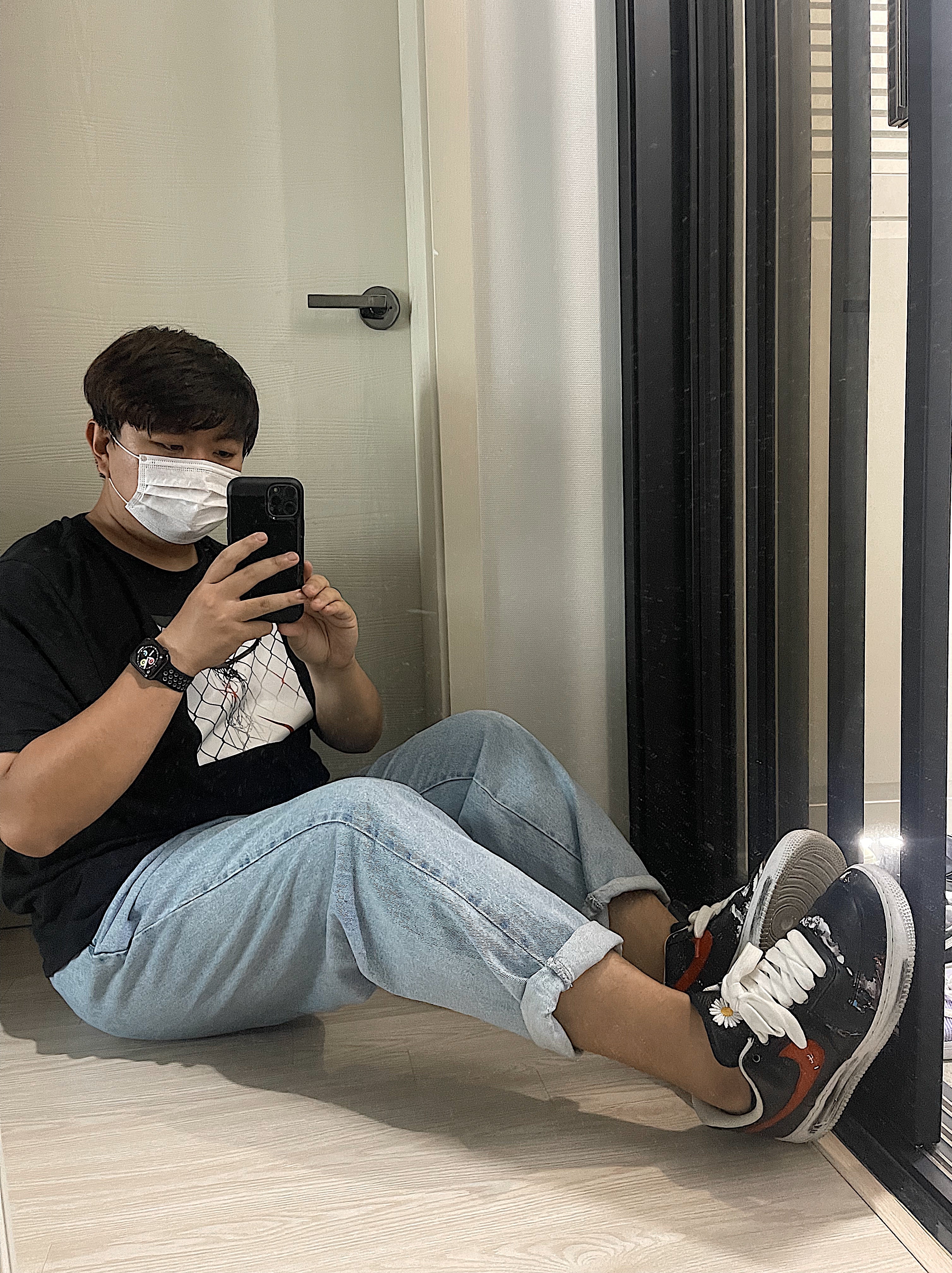 Nike x Peaceminusone Air Force 1 Low Para-Noise - Korea Exclusive 착용 스타일