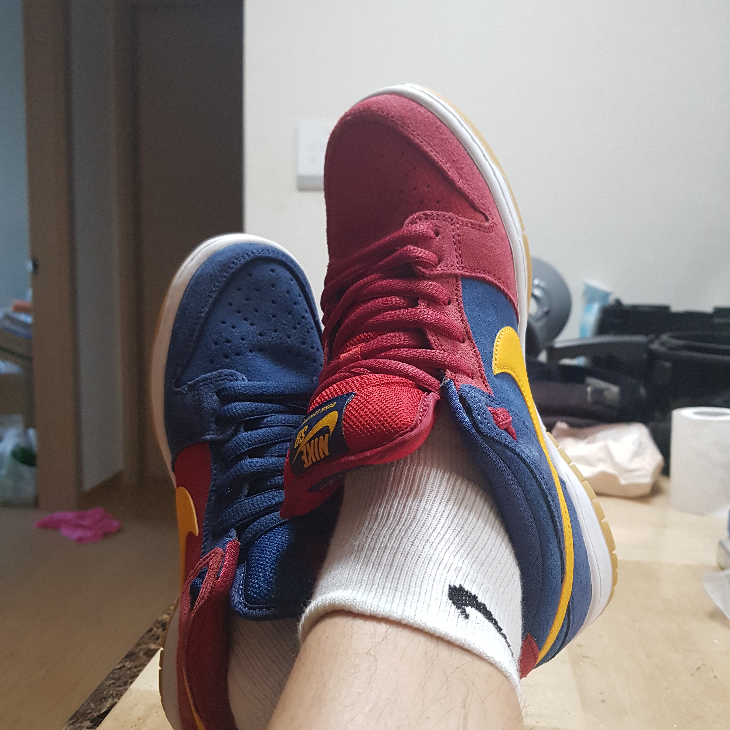 Nike SB Dunk Low Pro Premium Barcelona 착용 스타일 - 2