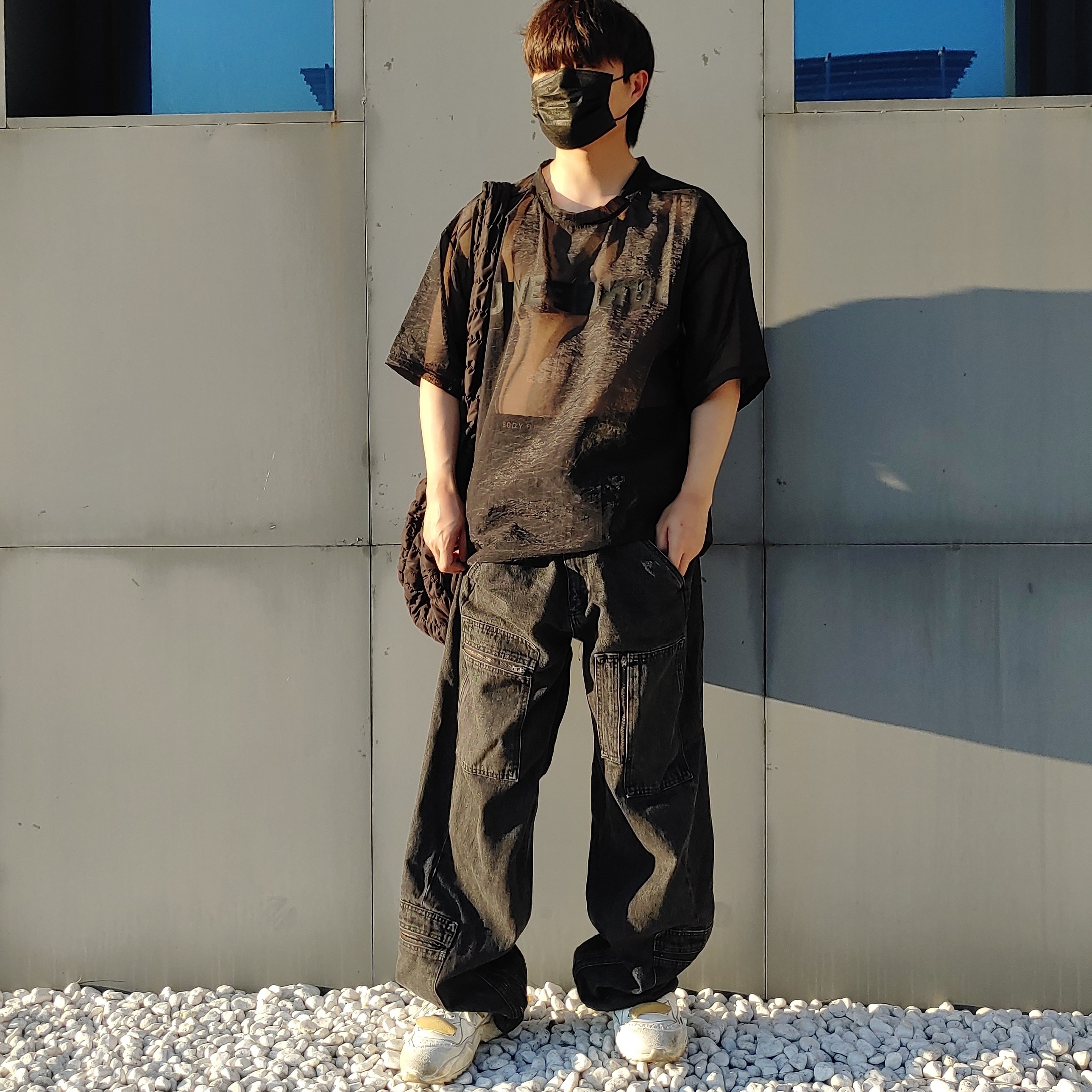 Maison Margiela Retro Fit Sneakers White 착용 스타일