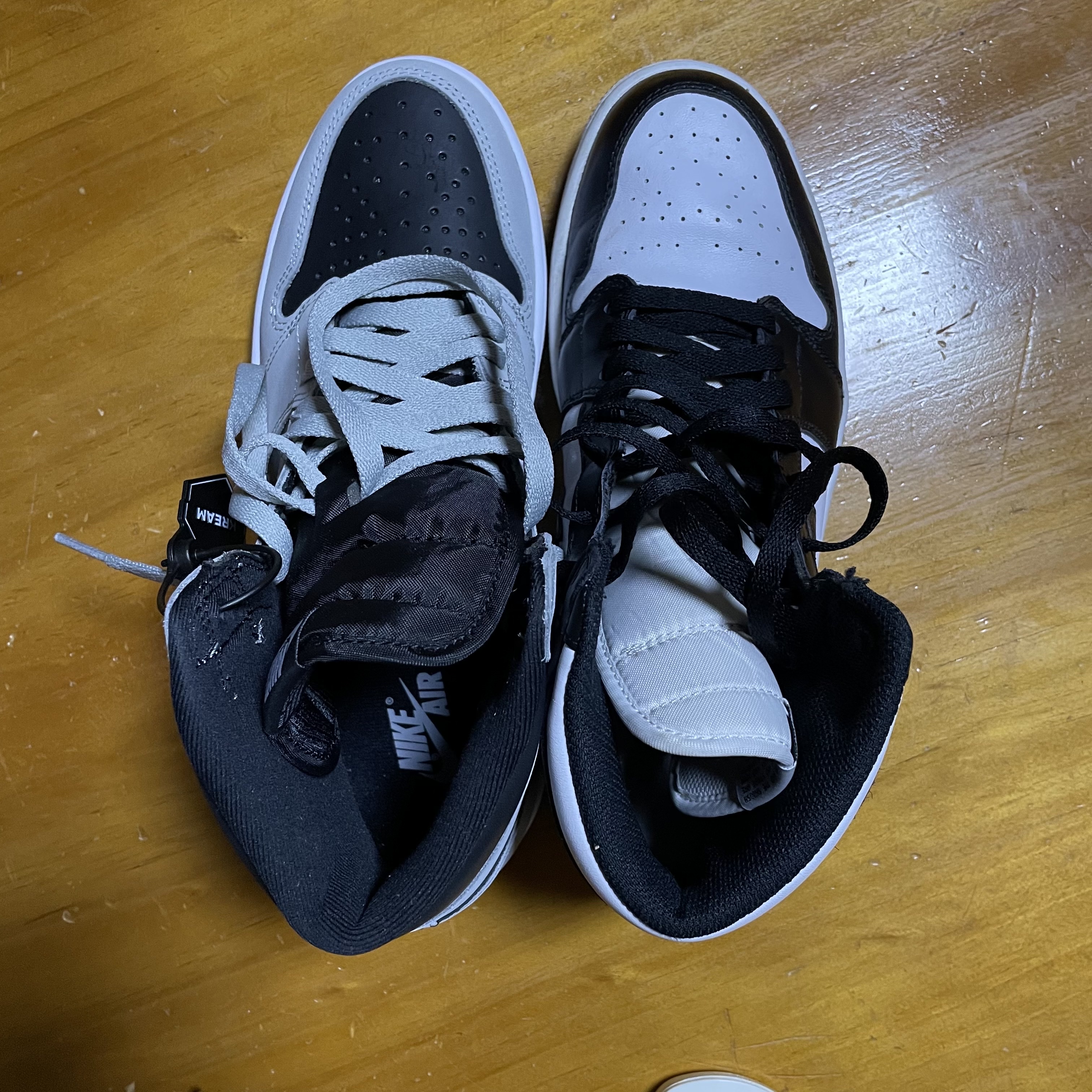 Jordan 1 Retro High OG Black White 2014, Jordan 1 Retro High OG Shadow 2.0 착용 스타일 - 2
